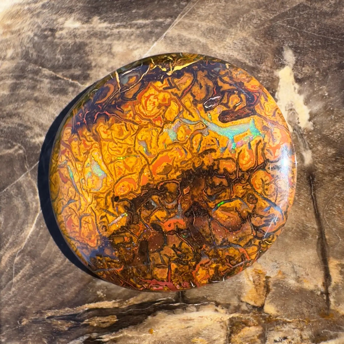 24.9ct Hand - Cut Solid Boulder Opal