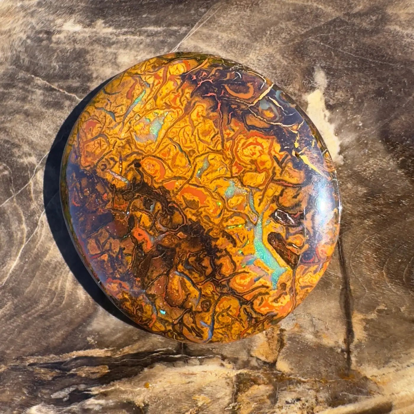 24.9ct Hand - Cut Solid Boulder Opal