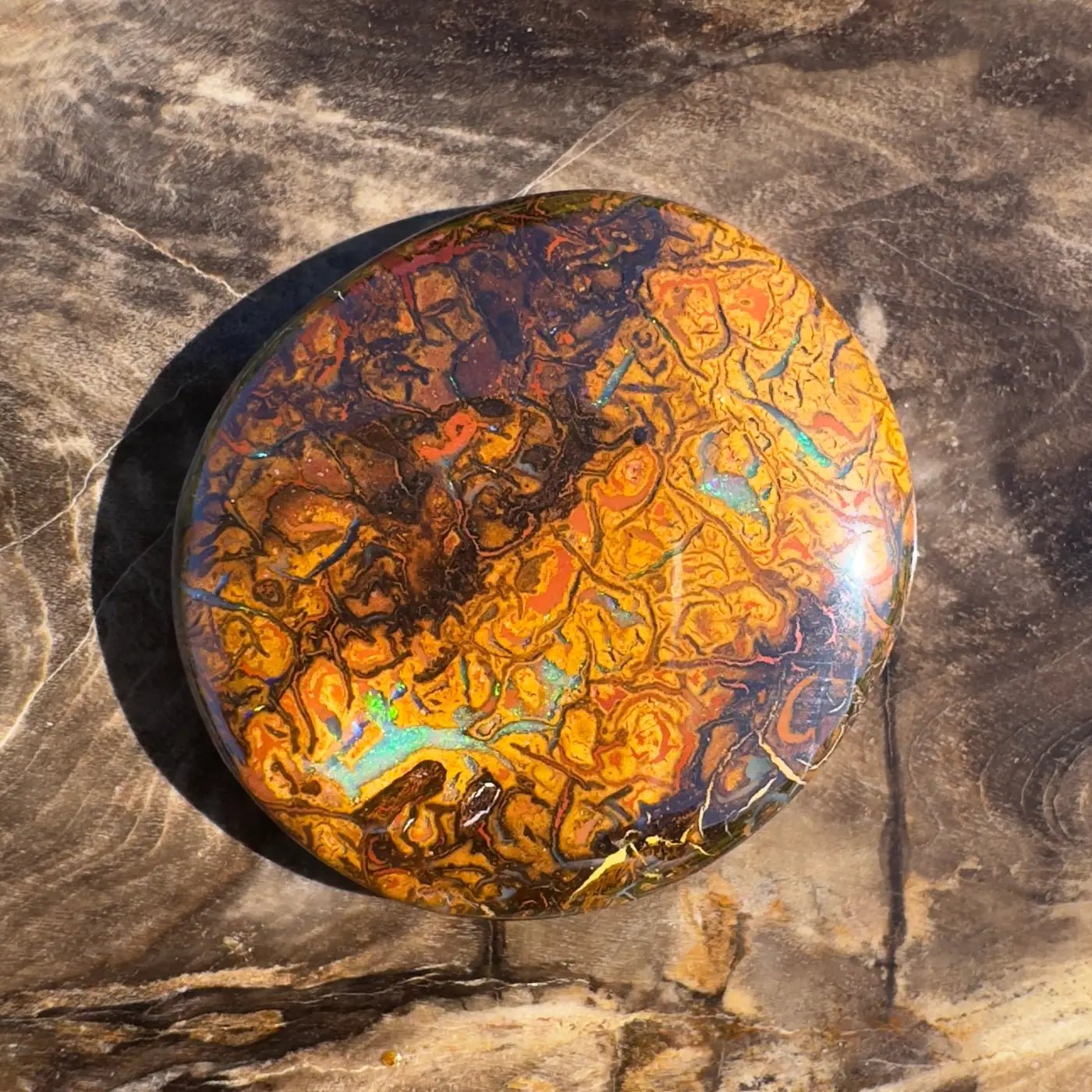 24.9ct Hand - Cut Solid Boulder Opal