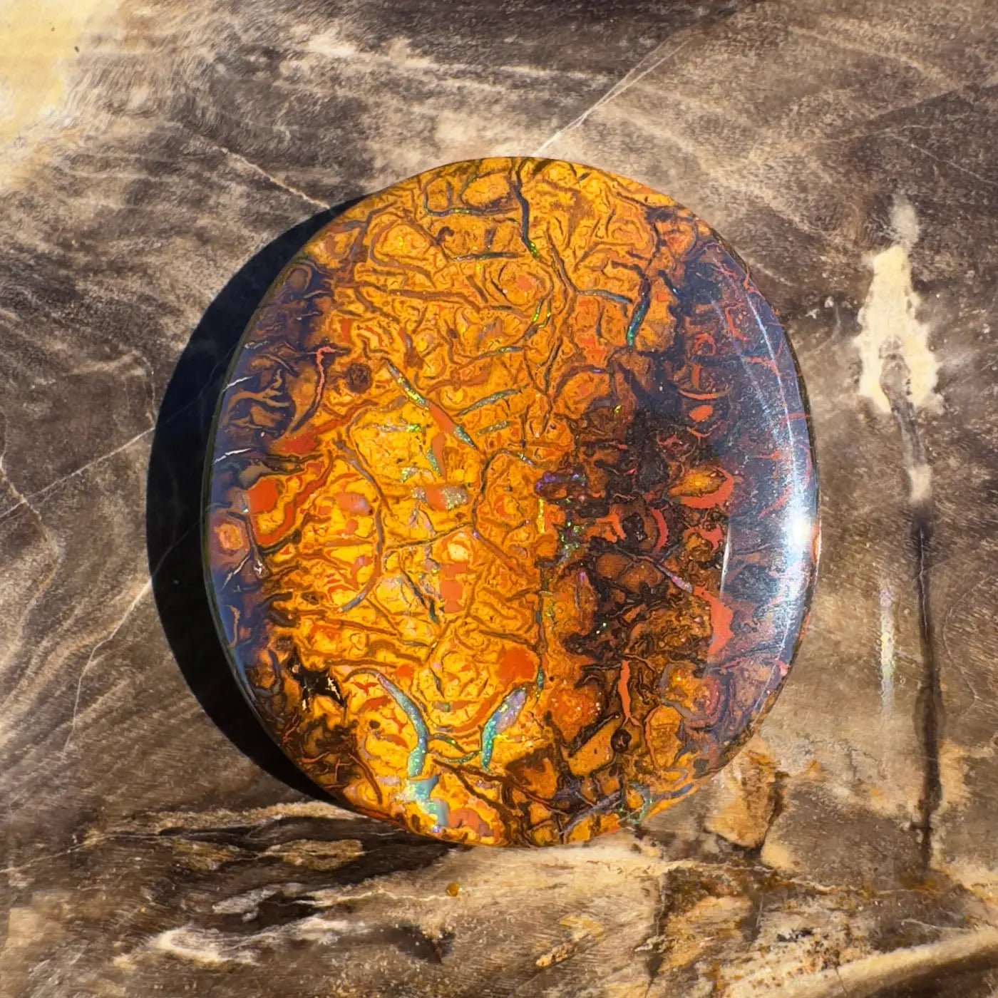24.9ct Hand - Cut Solid Boulder Opal