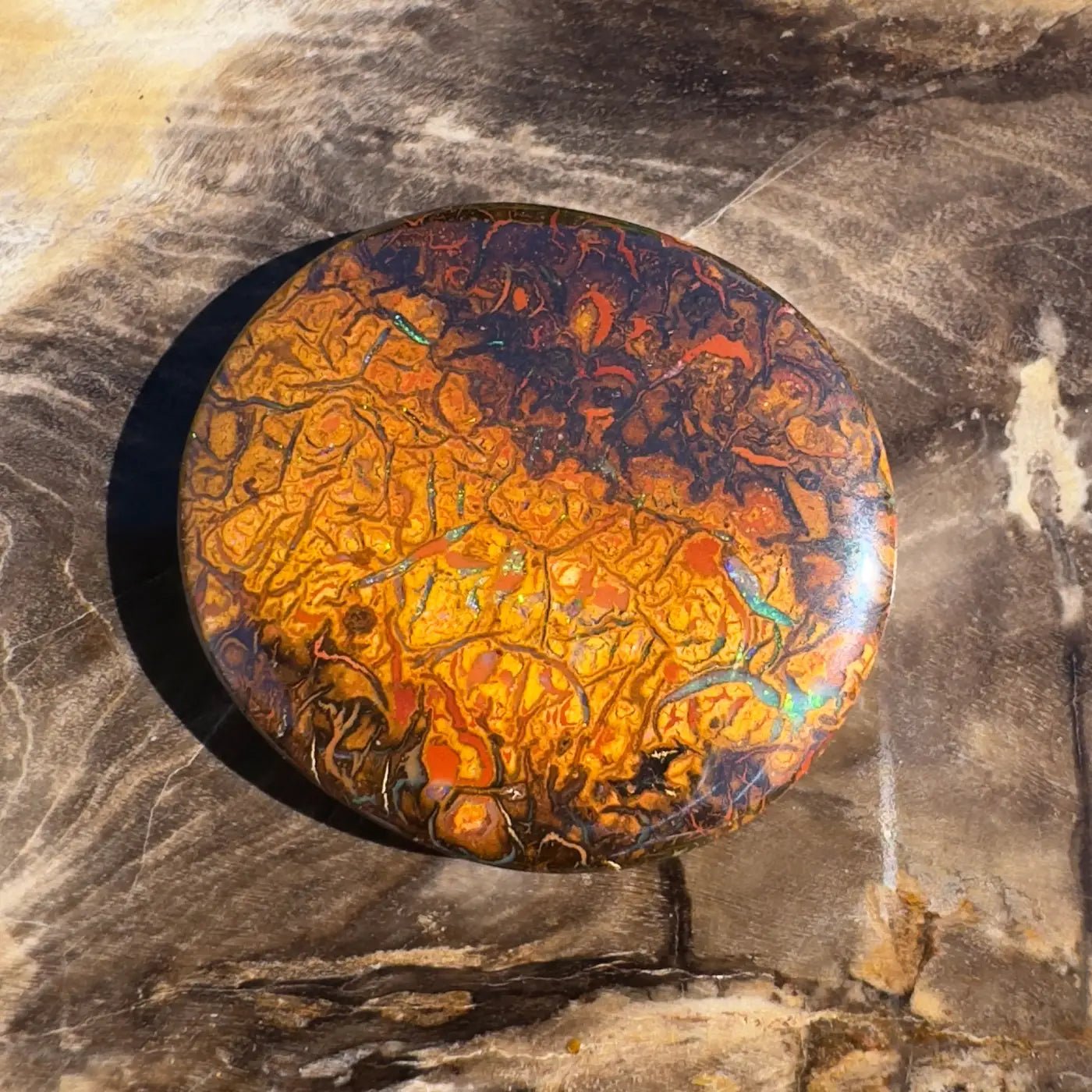 24.9ct Hand - Cut Solid Boulder Opal