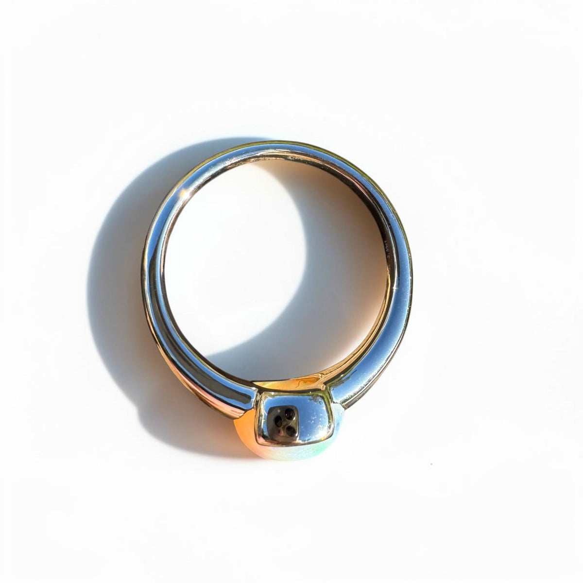 2.4ct Coober Pedy Opal Ring ~ 'Yorke Peninsula Spectrum' | 925 Sterling Silver | Solid Australian Opal