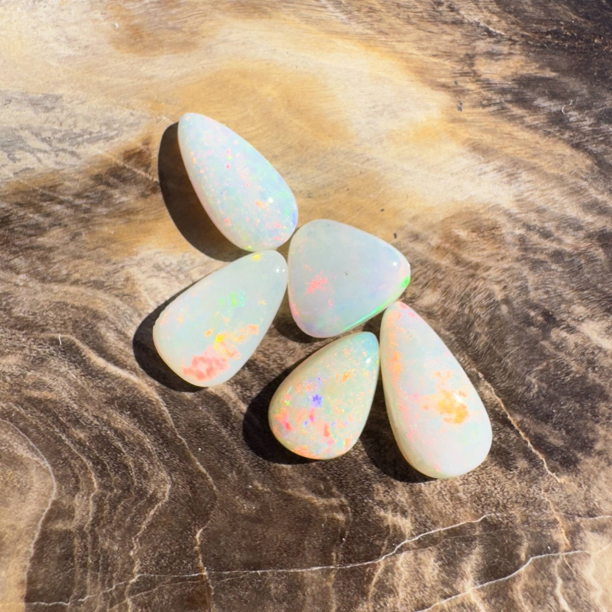 2.4CT Hand - cut Solid Australian Coober Pedy Opal Parcel