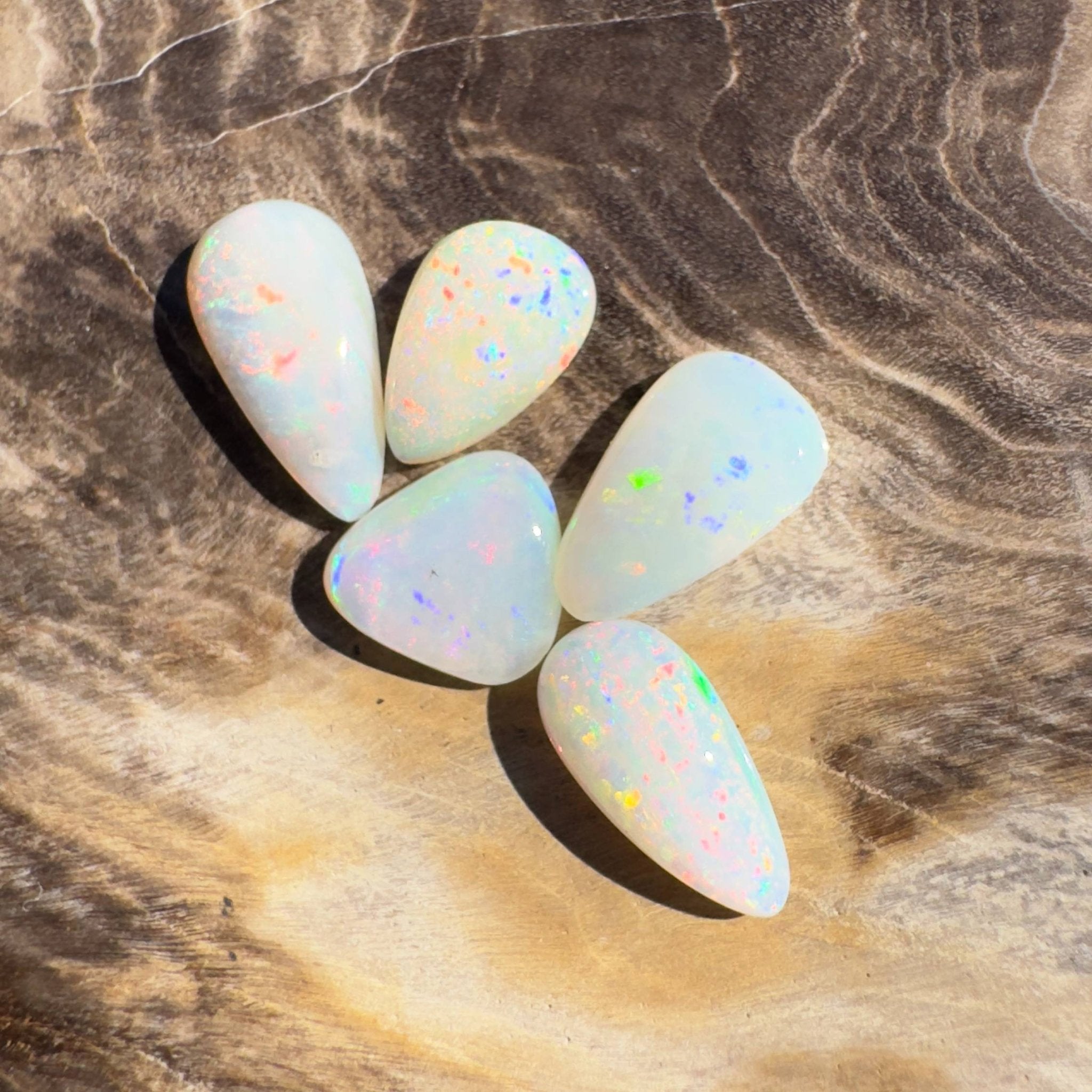 2.4CT Hand - cut Solid Australian Coober Pedy Opal Parcel