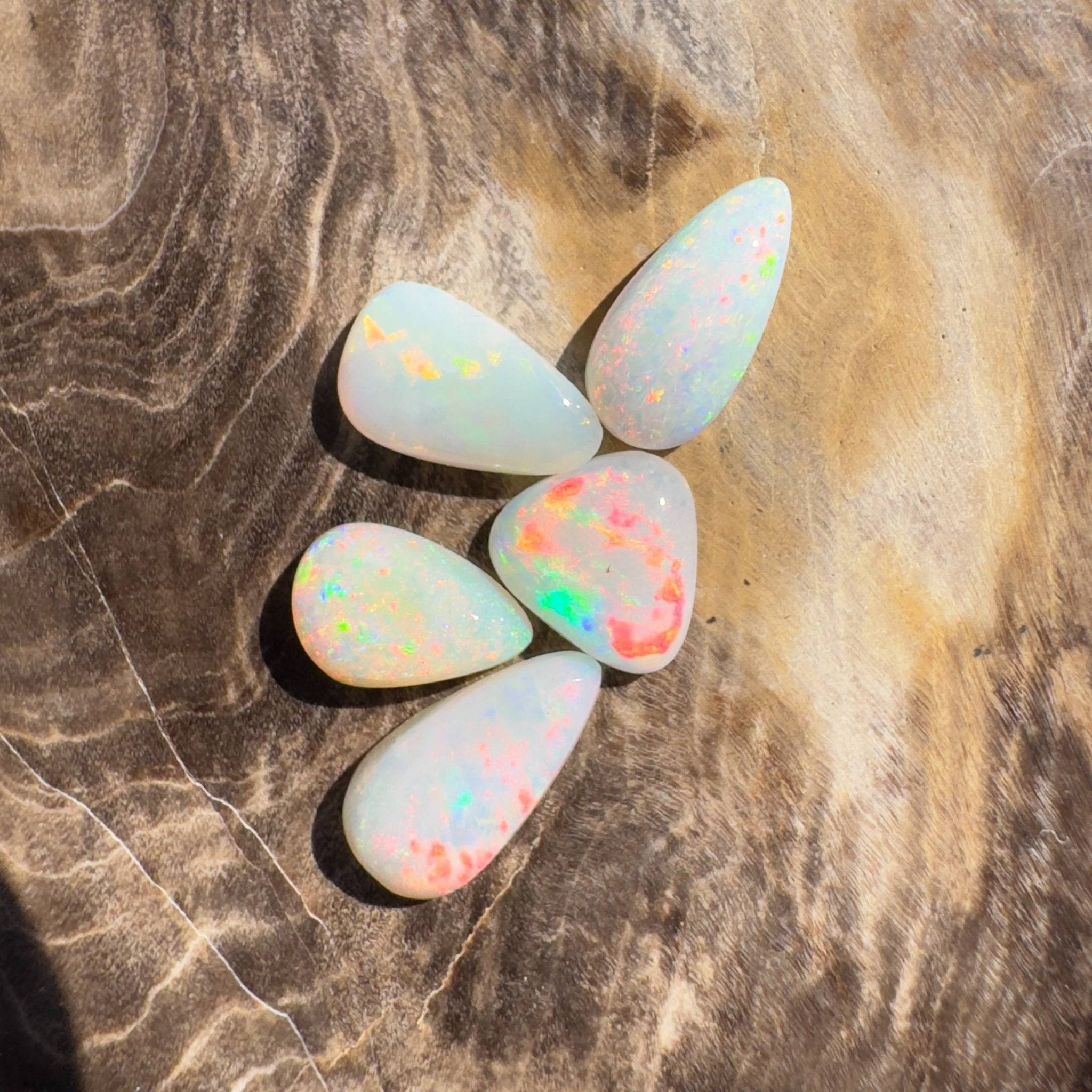 2.4CT Hand - cut Solid Australian Coober Pedy Opal Parcel