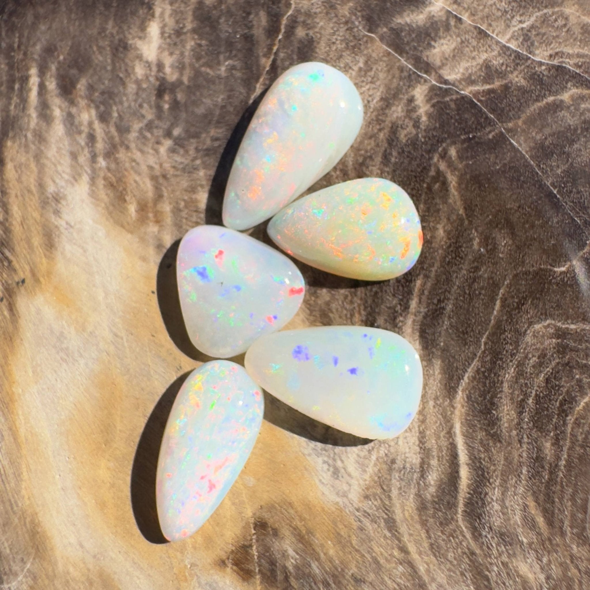 2.4CT Hand - cut Solid Australian Coober Pedy Opal Parcel