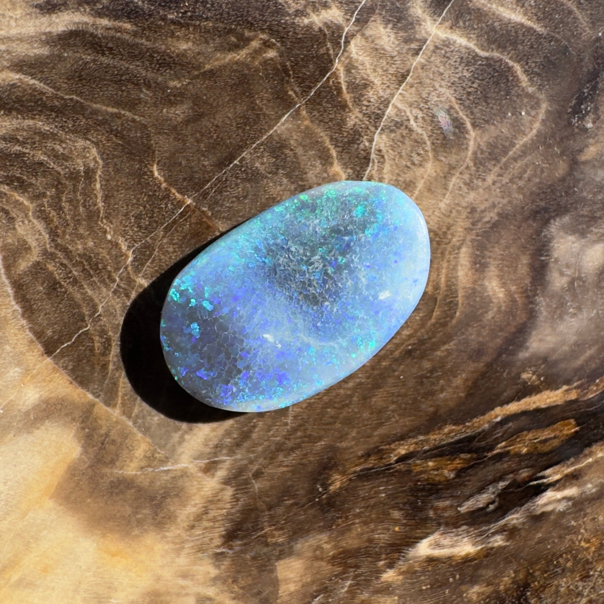 2.4ct Lightning Ridge Black Opal | Solid Australian Opal | Hand-Cut
