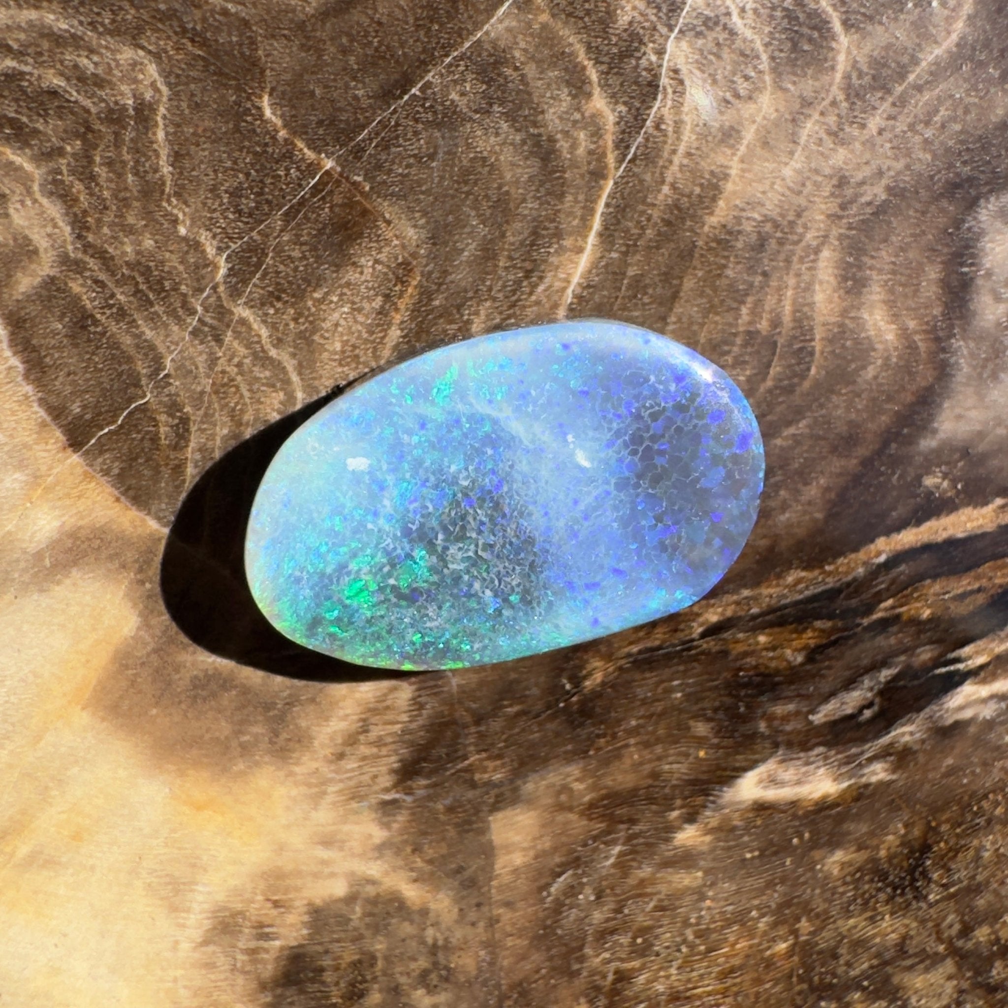 2.4ct Lightning Ridge Black Opal | Solid Australian Opal | Hand-Cut