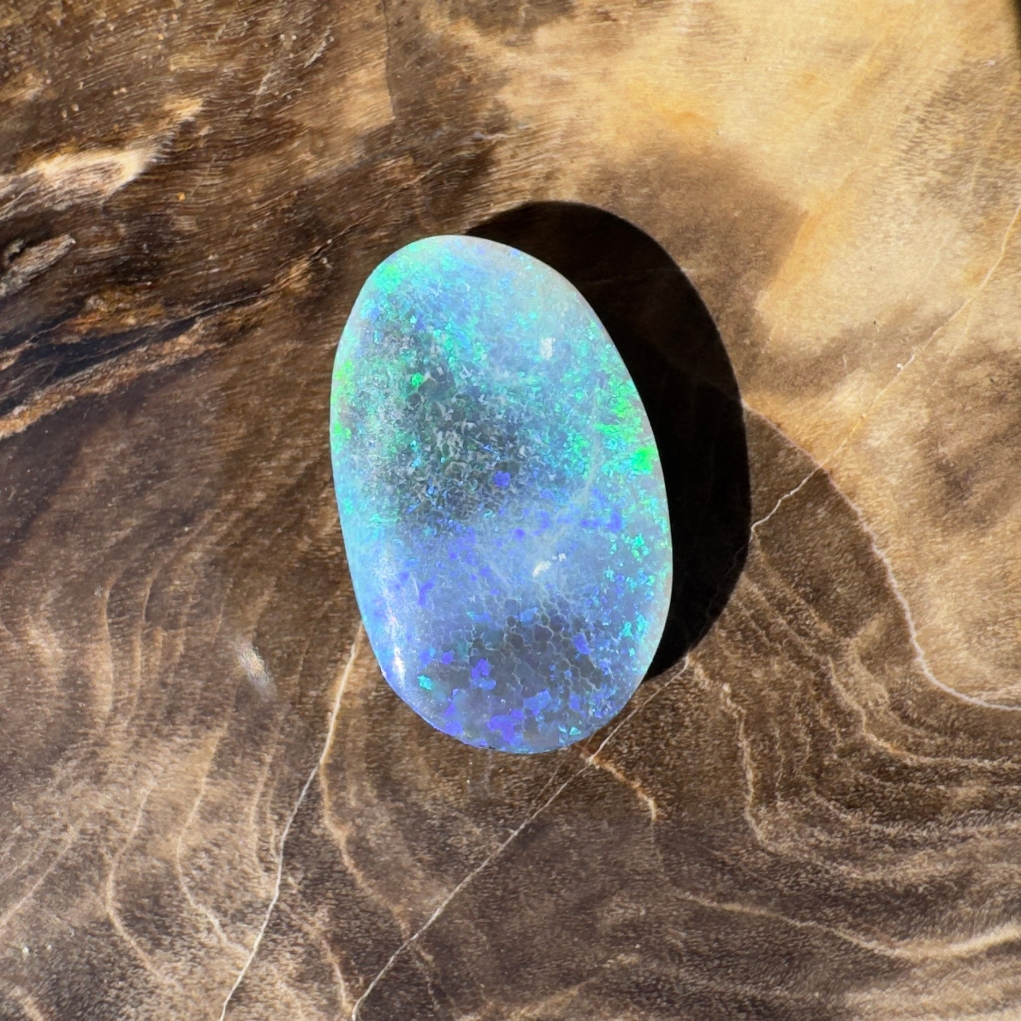 2.4ct Lightning Ridge Black Opal | Solid Australian Opal | Hand-Cut