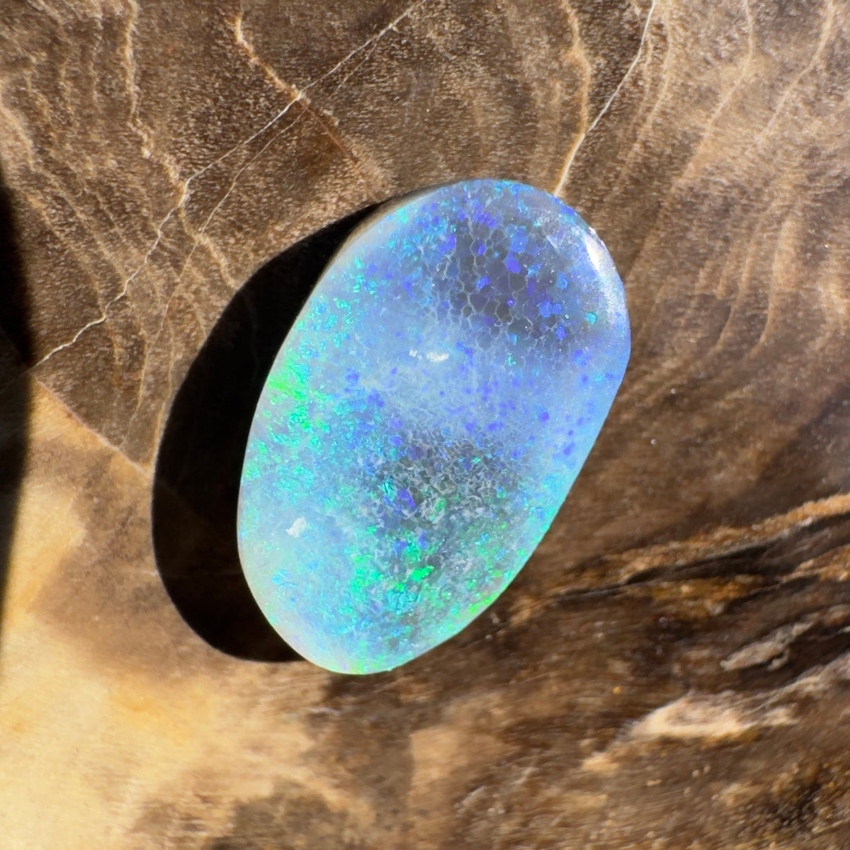 2.4ct Lightning Ridge Black Opal | Solid Australian Opal | Hand-Cut