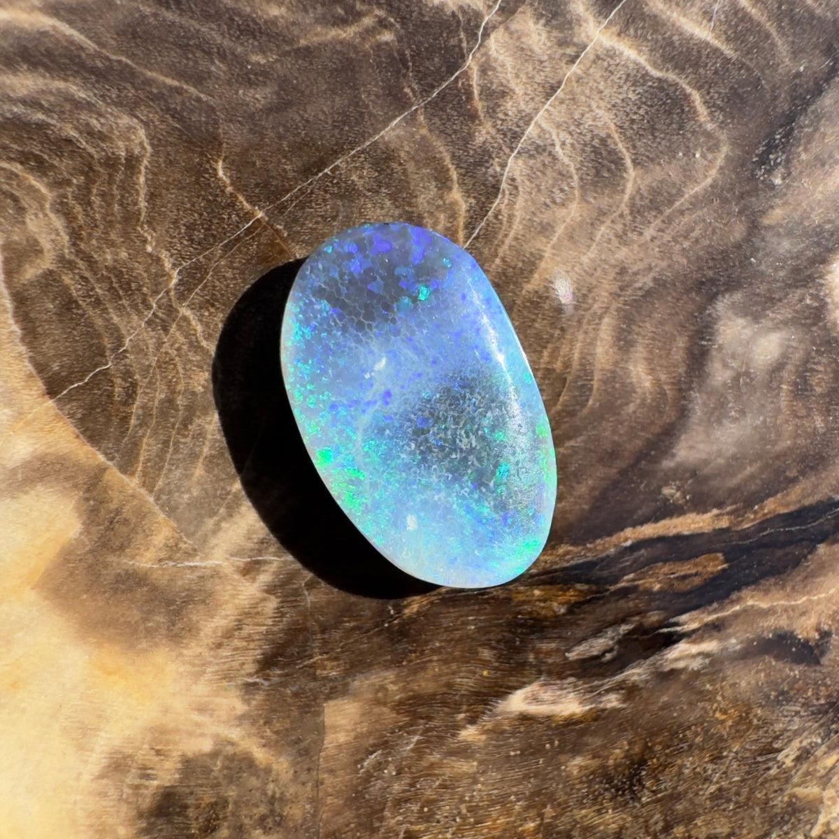 2.4ct Lightning Ridge Black Opal | Solid Australian Opal | Hand-Cut