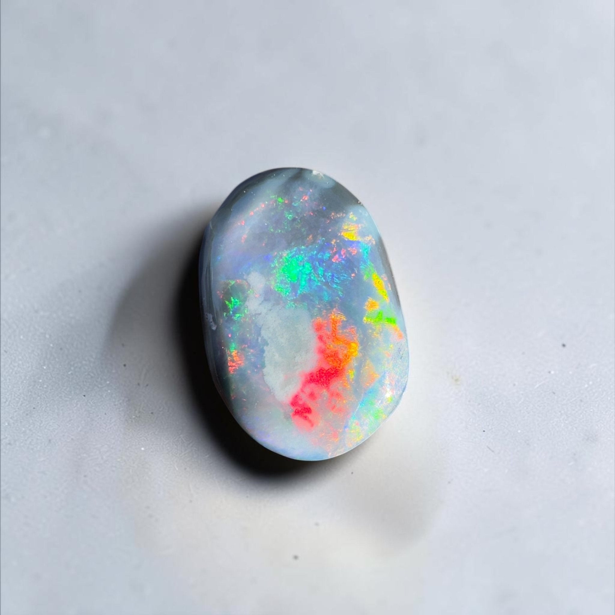 2.4ct Lightning Ridge Semi Black | Solid Australian Opal | Hand-Cut