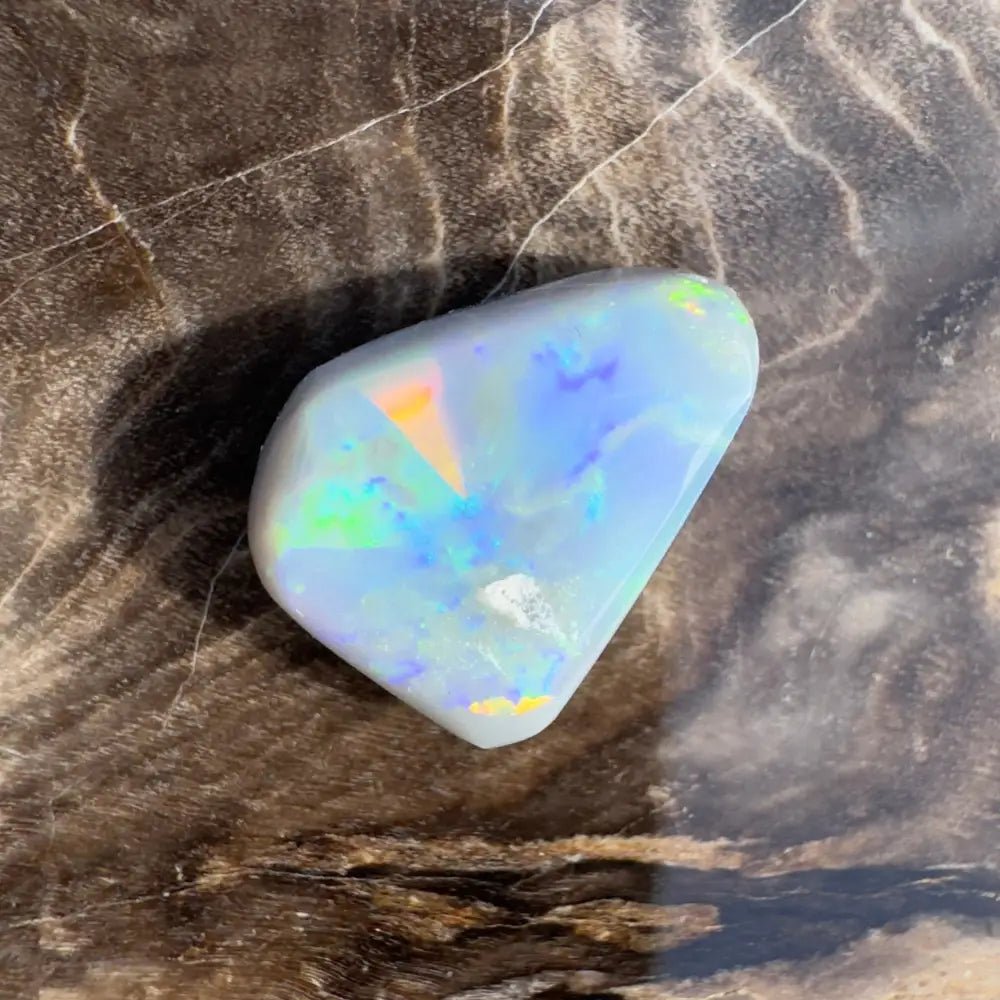 2.5ct Hand - Cut Solid Lightning Ridge Semi Black Opal