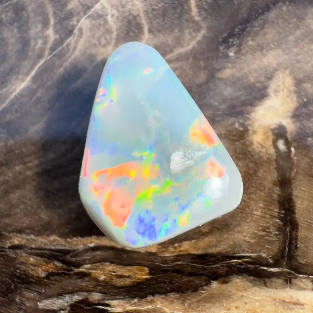 2.5ct Hand - Cut Solid Lightning Ridge Semi Black Opal