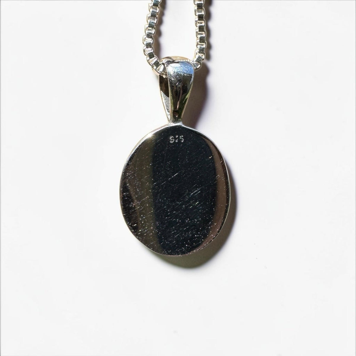 2.5ct Lightning Ridge Semi Black Opal Pendant Necklace ~ 'Angledool Ember' | 925 Sterling Silver | Solid Australian Opal
