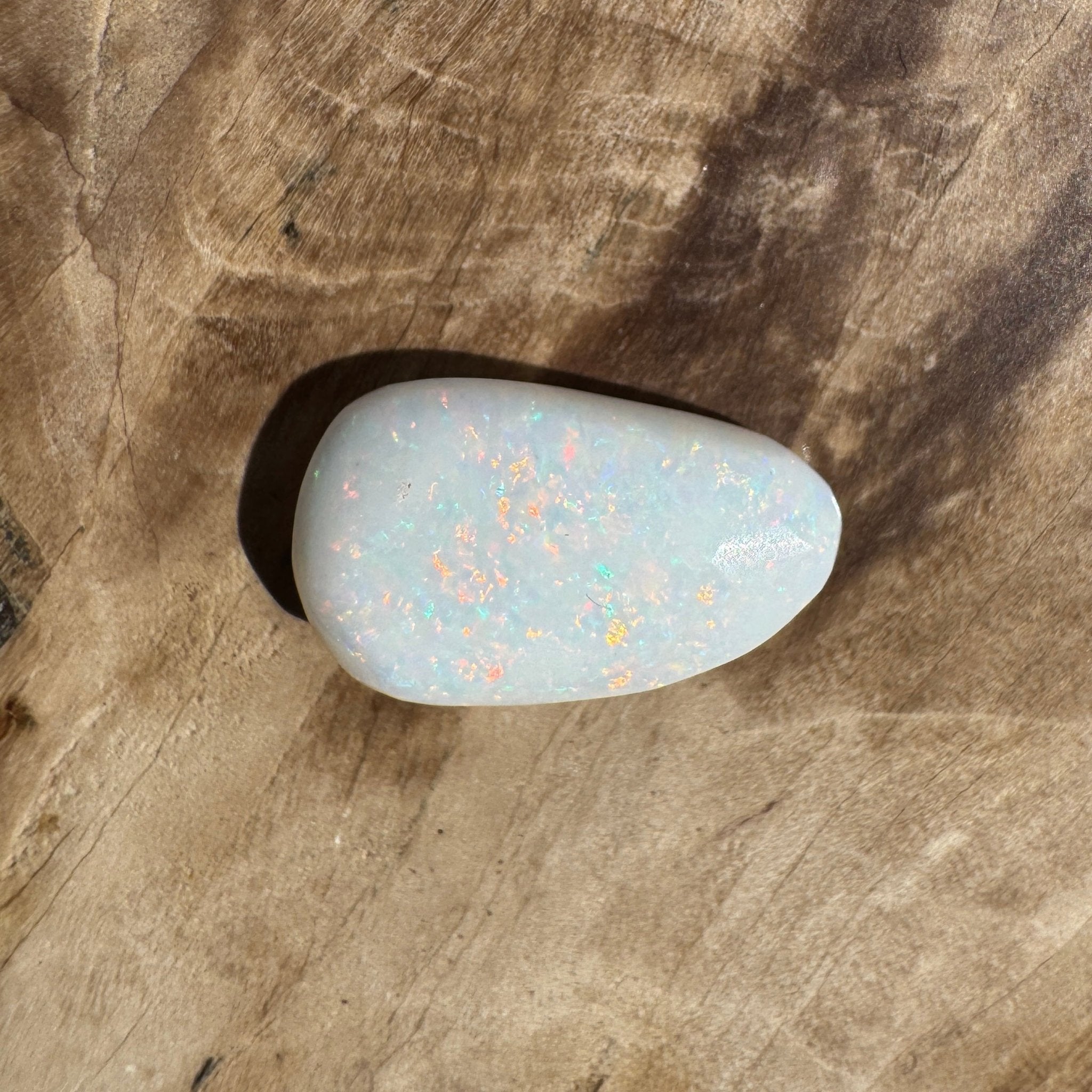 2.6ct Coober Pedy Oval Opal | Solid Australian Opal | Hand-Cut