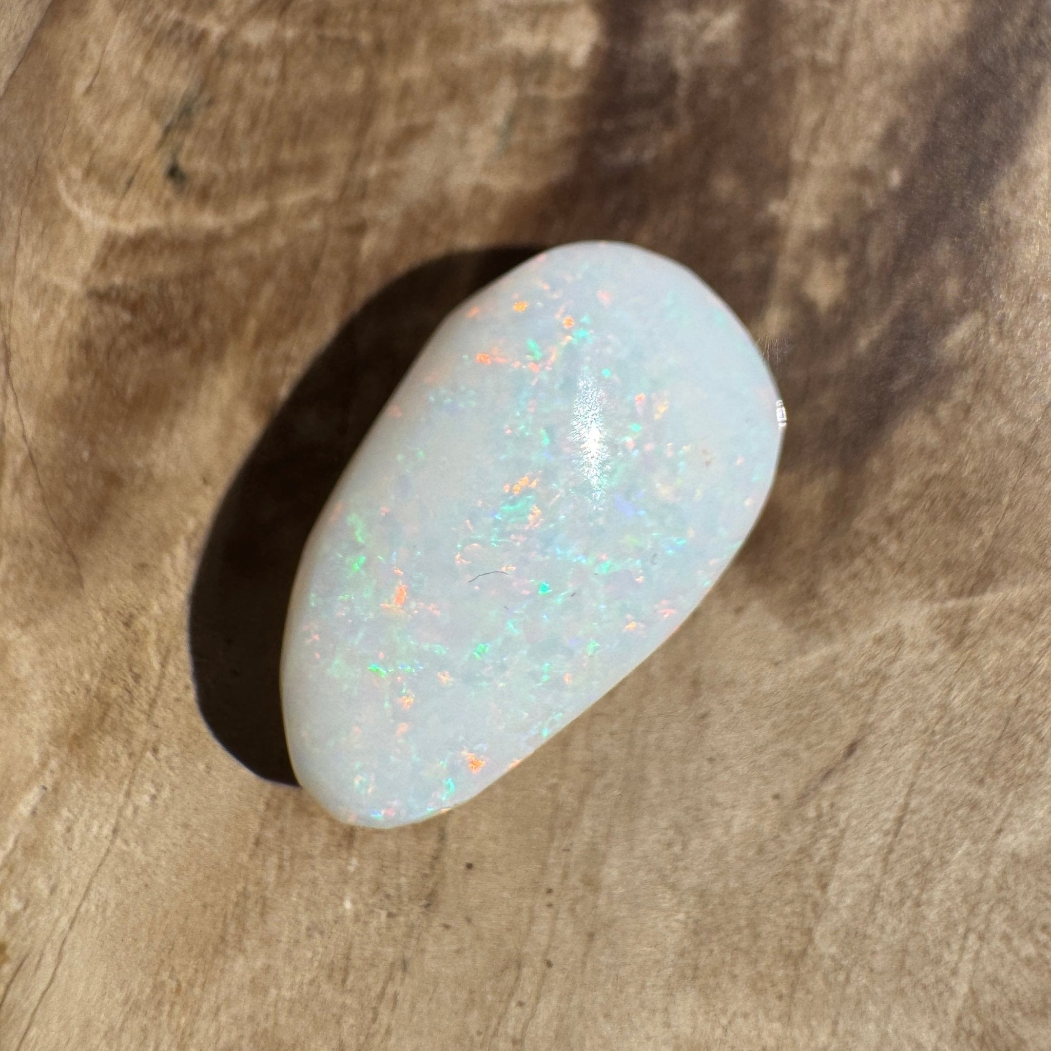 2.6ct Coober Pedy Oval Opal | Solid Australian Opal | Hand-Cut