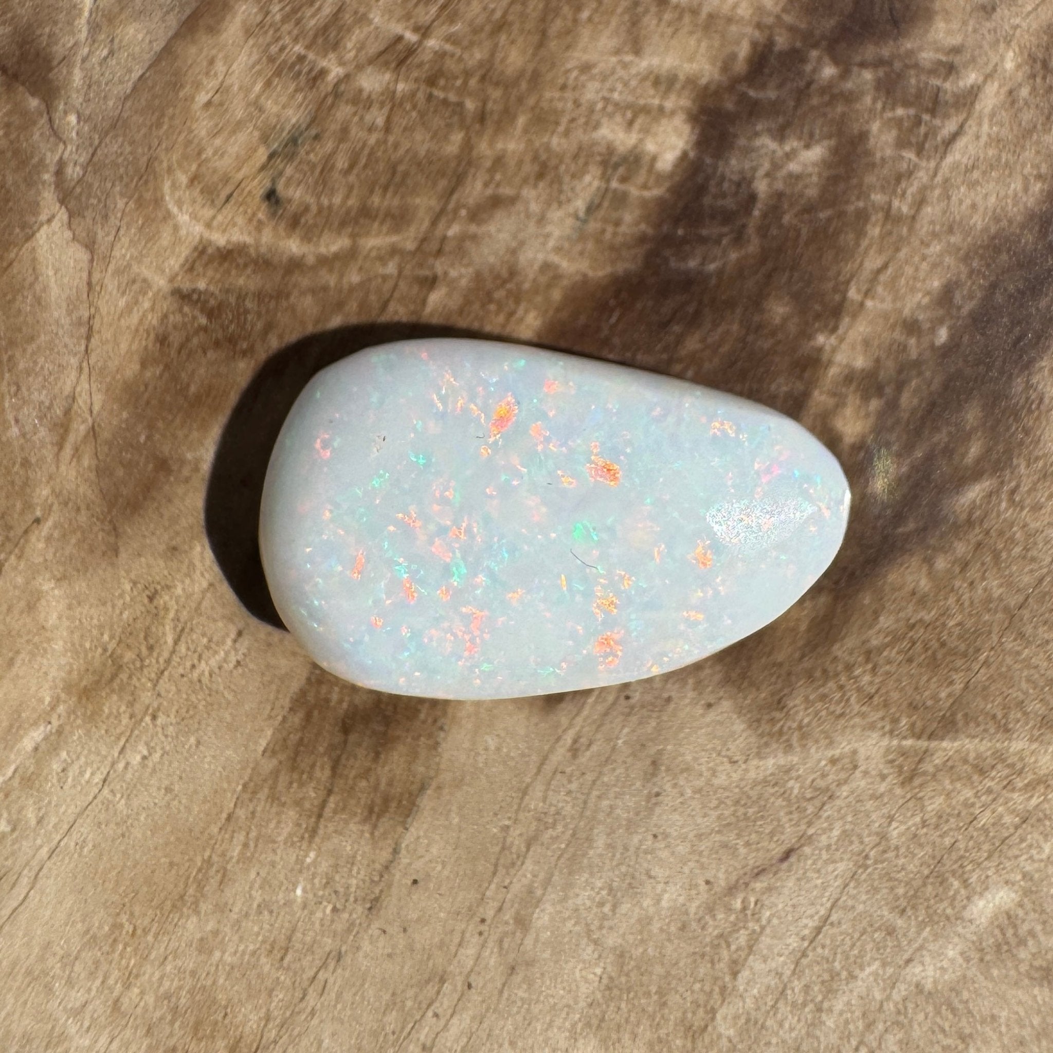 2.6ct Coober Pedy Oval Opal | Solid Australian Opal | Hand-Cut