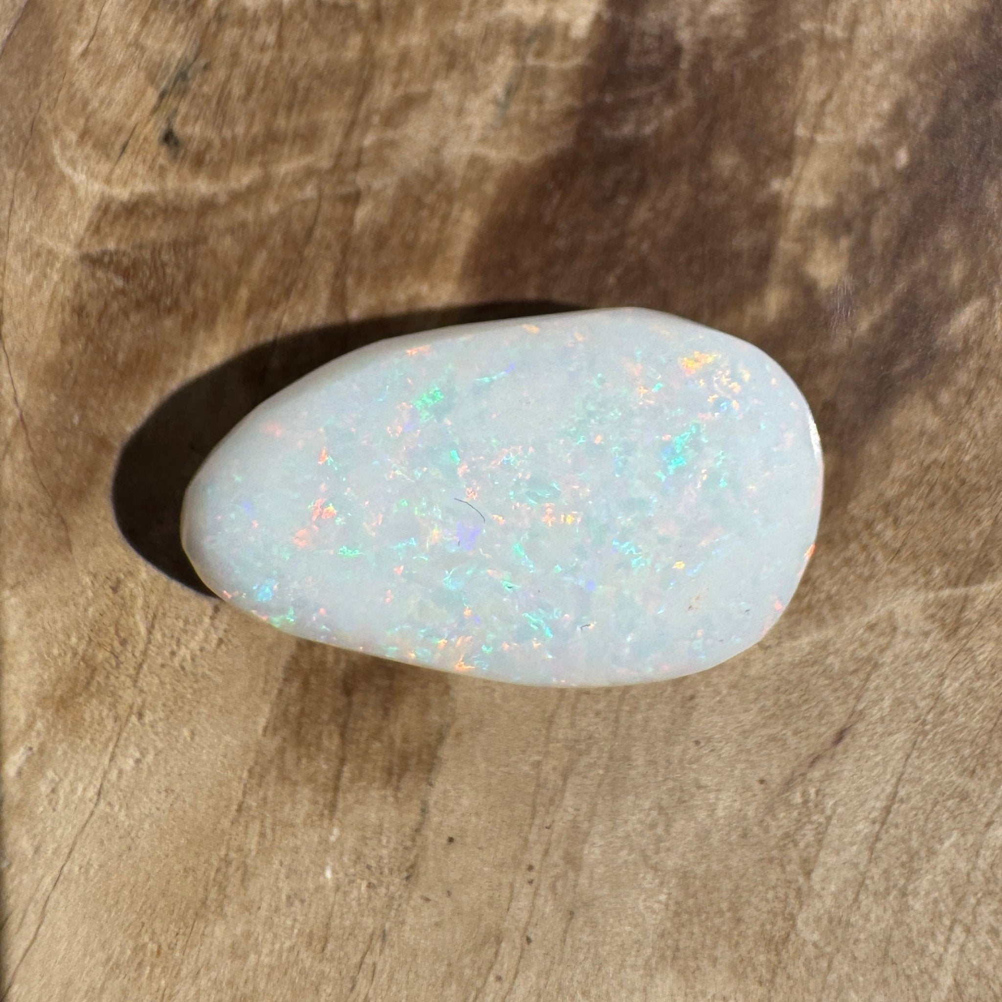 2.6ct Coober Pedy Oval Opal | Solid Australian Opal | Hand-Cut
