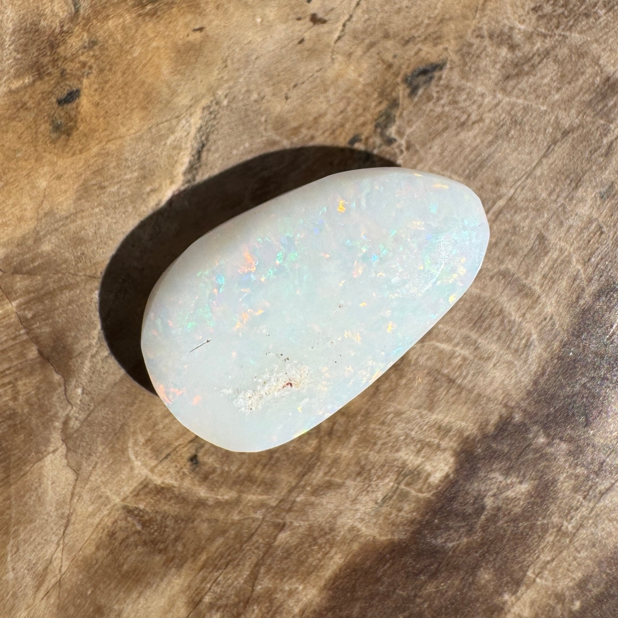 2.6ct Coober Pedy Oval Opal | Solid Australian Opal | Hand-Cut