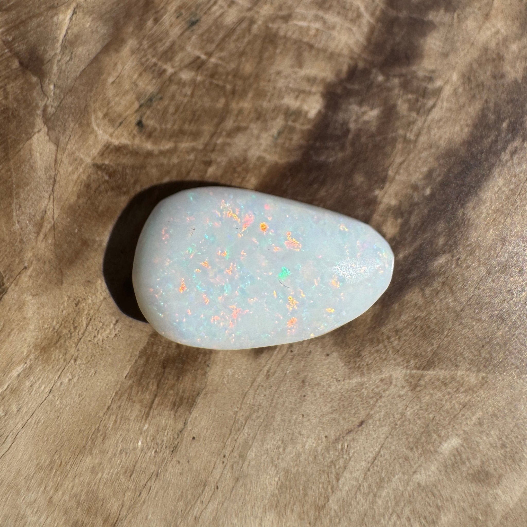 2.6ct Coober Pedy Oval Opal | Solid Australian Opal | Hand-Cut