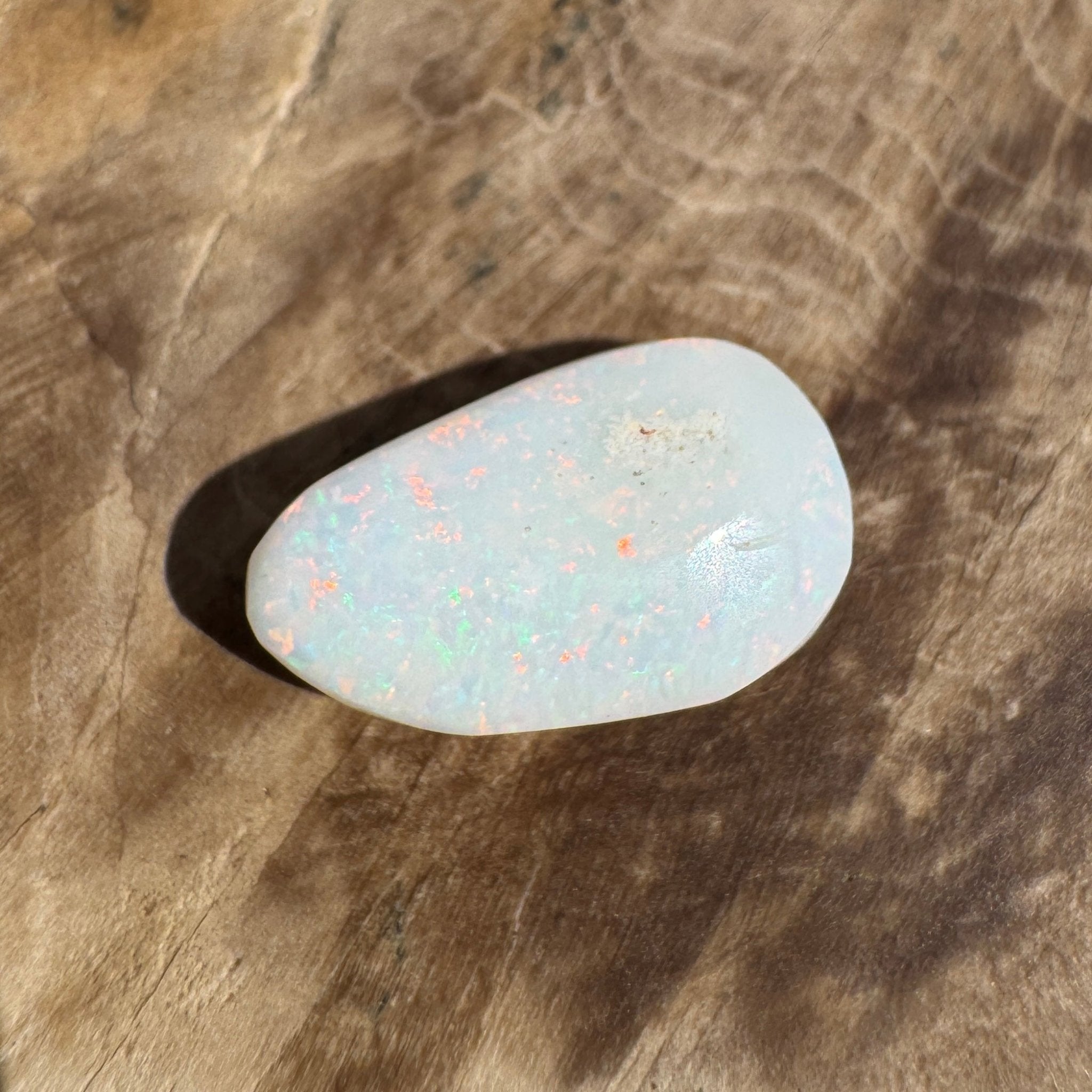 2.6ct Coober Pedy Oval Opal | Solid Australian Opal | Hand-Cut