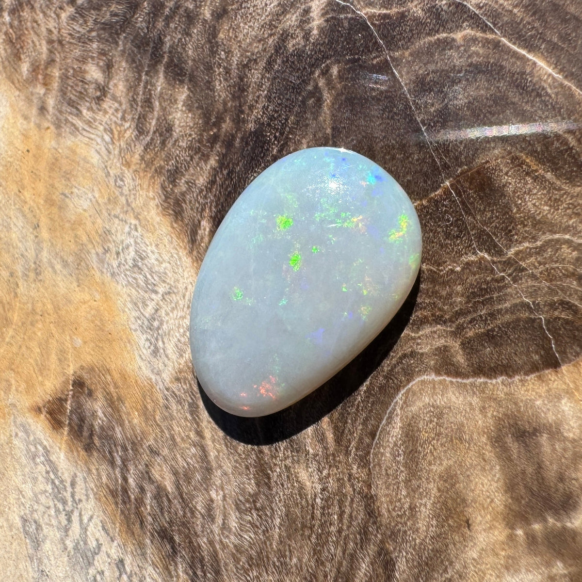 2.6ct Lightning Ridge Dark Crystal Opal | Solid Australian Opal | Hand-Cut