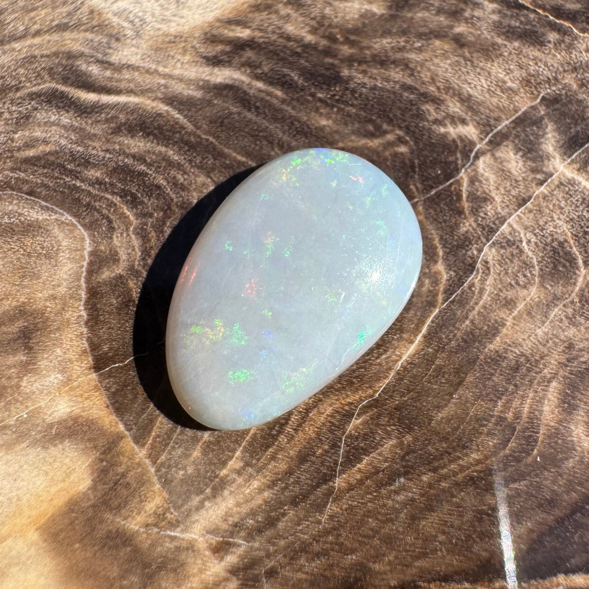 2.6ct Lightning Ridge Dark Crystal Opal | Solid Australian Opal | Hand-Cut