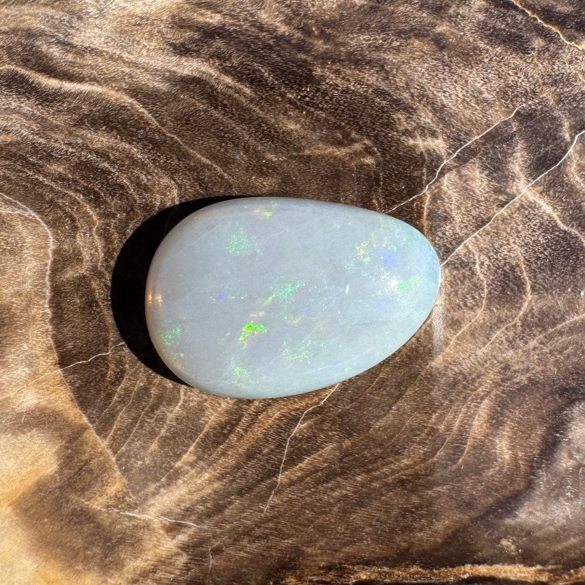 2.6ct Lightning Ridge Dark Crystal Opal | Solid Australian Opal | Hand-Cut