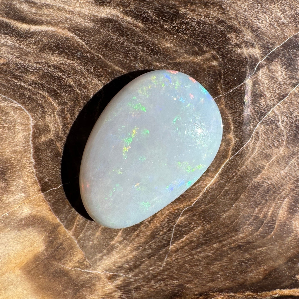 2.6ct Lightning Ridge Dark Crystal Opal | Solid Australian Opal | Hand-Cut