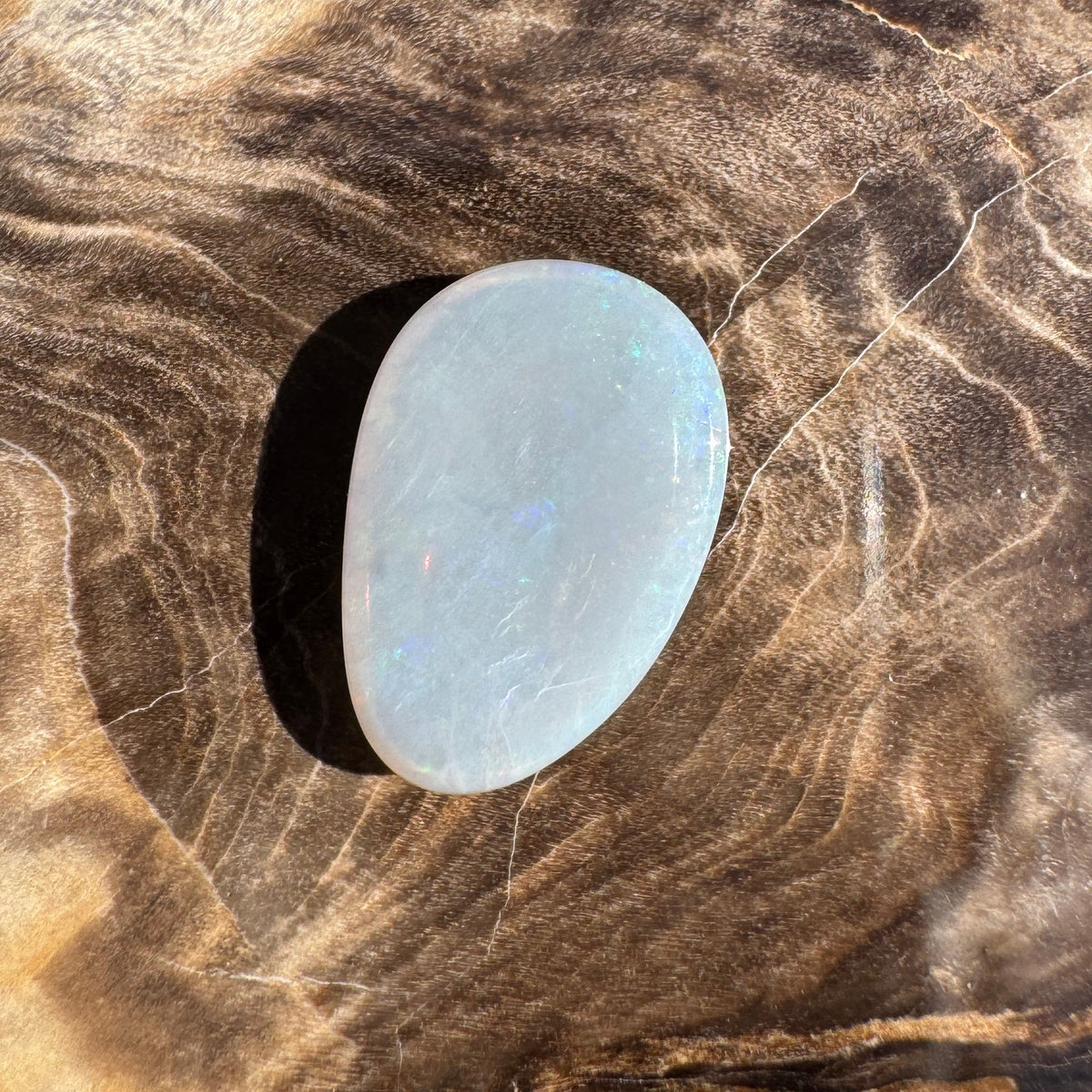 2.6ct Lightning Ridge Dark Crystal Opal | Solid Australian Opal | Hand-Cut
