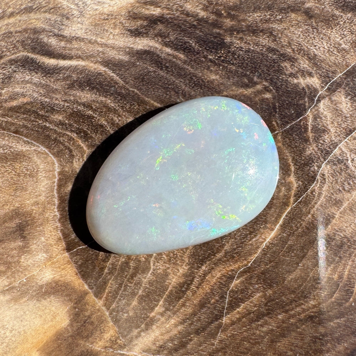 2.6ct Lightning Ridge Dark Crystal Opal | Solid Australian Opal | Hand-Cut