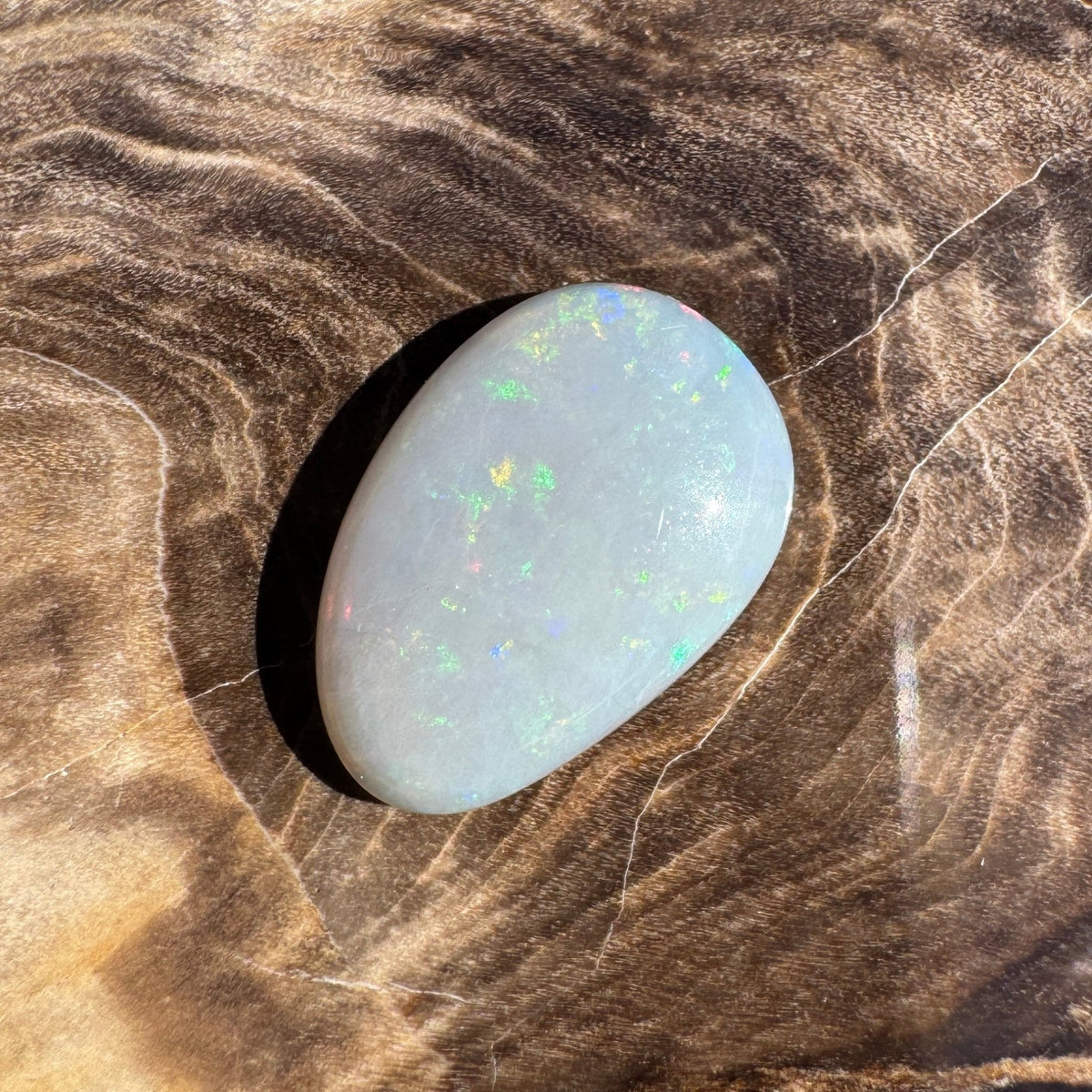 2.6ct Lightning Ridge Dark Crystal Opal | Solid Australian Opal | Hand-Cut