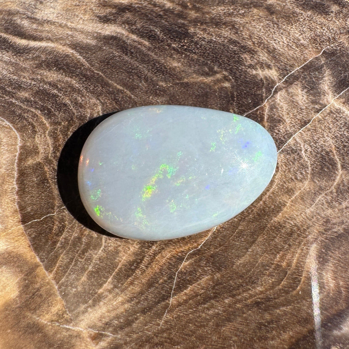2.6ct Lightning Ridge Dark Crystal Opal | Solid Australian Opal | Hand-Cut