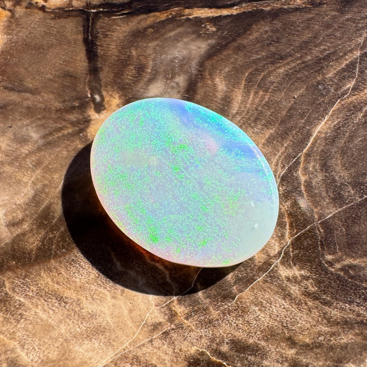 2.6ct Lightning Ridge White Opal | Solid Australian Opal | Hand-Cut