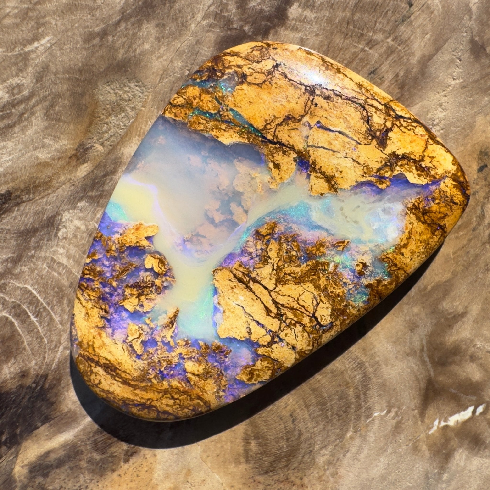 26ct Queensland Boulder Opal | Solid Australian Opal | Hand-Cut
