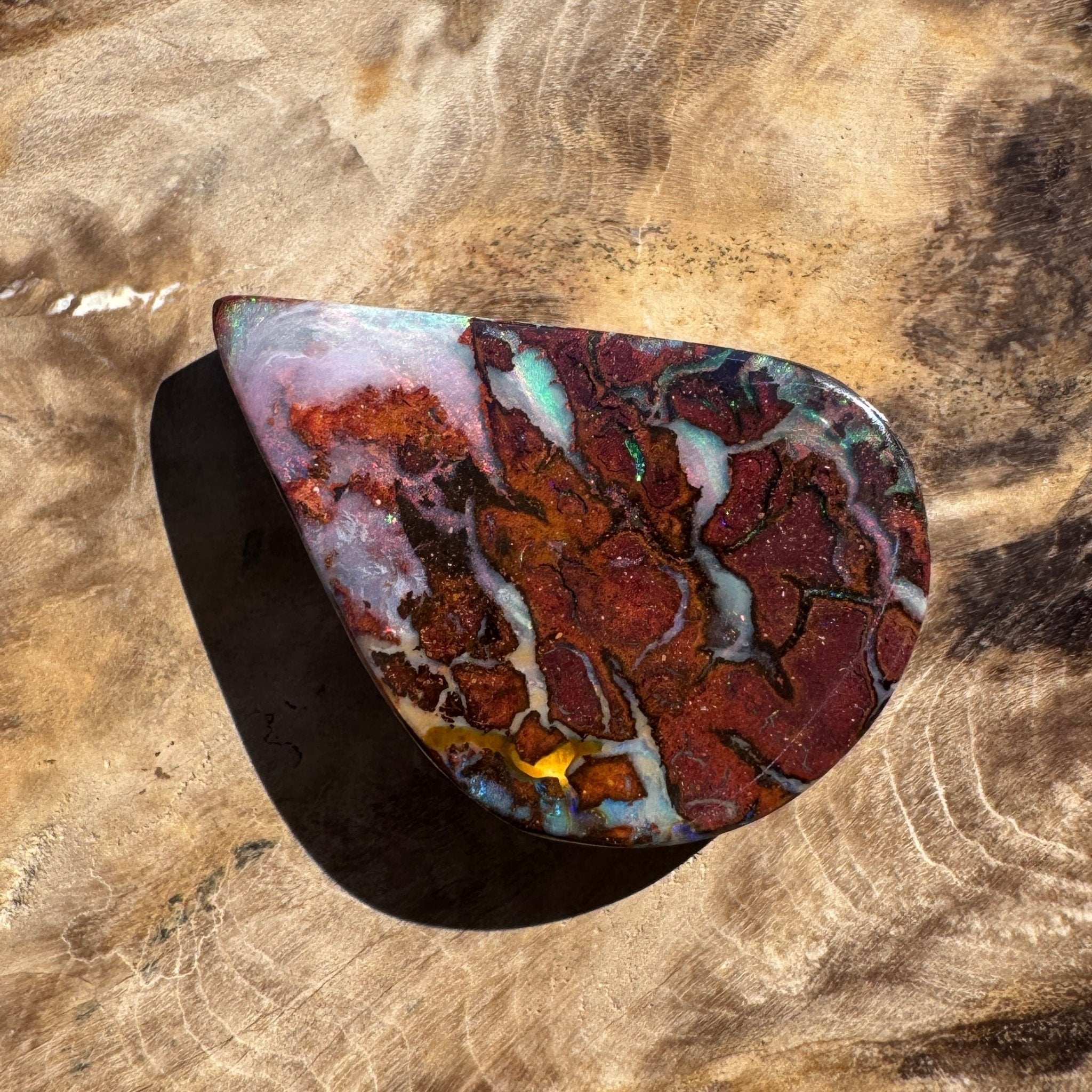 27ct Queensland Boulder Opal | Solid Australian Opal | Hand-Cut