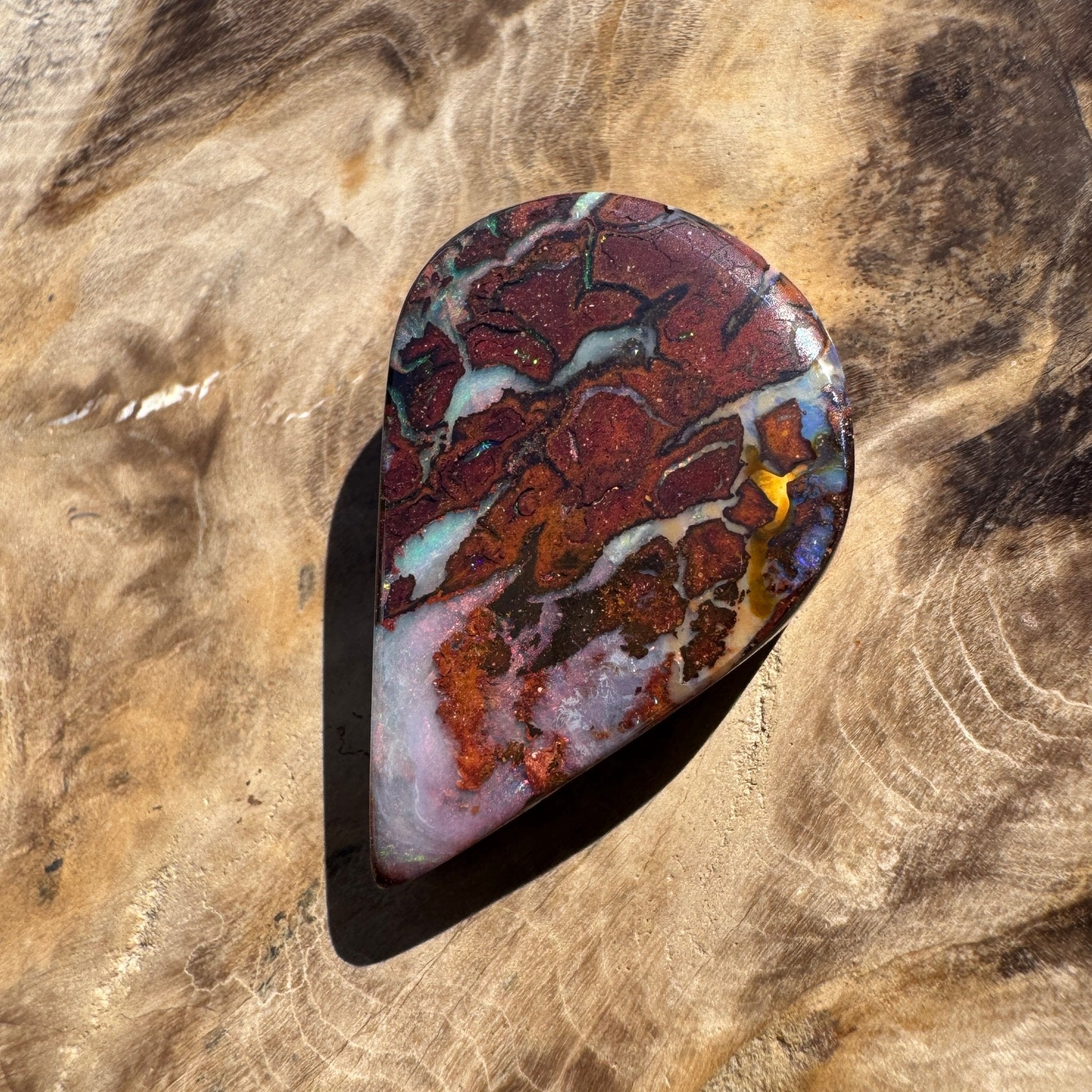 27ct Queensland Boulder Opal | Solid Australian Opal | Hand-Cut