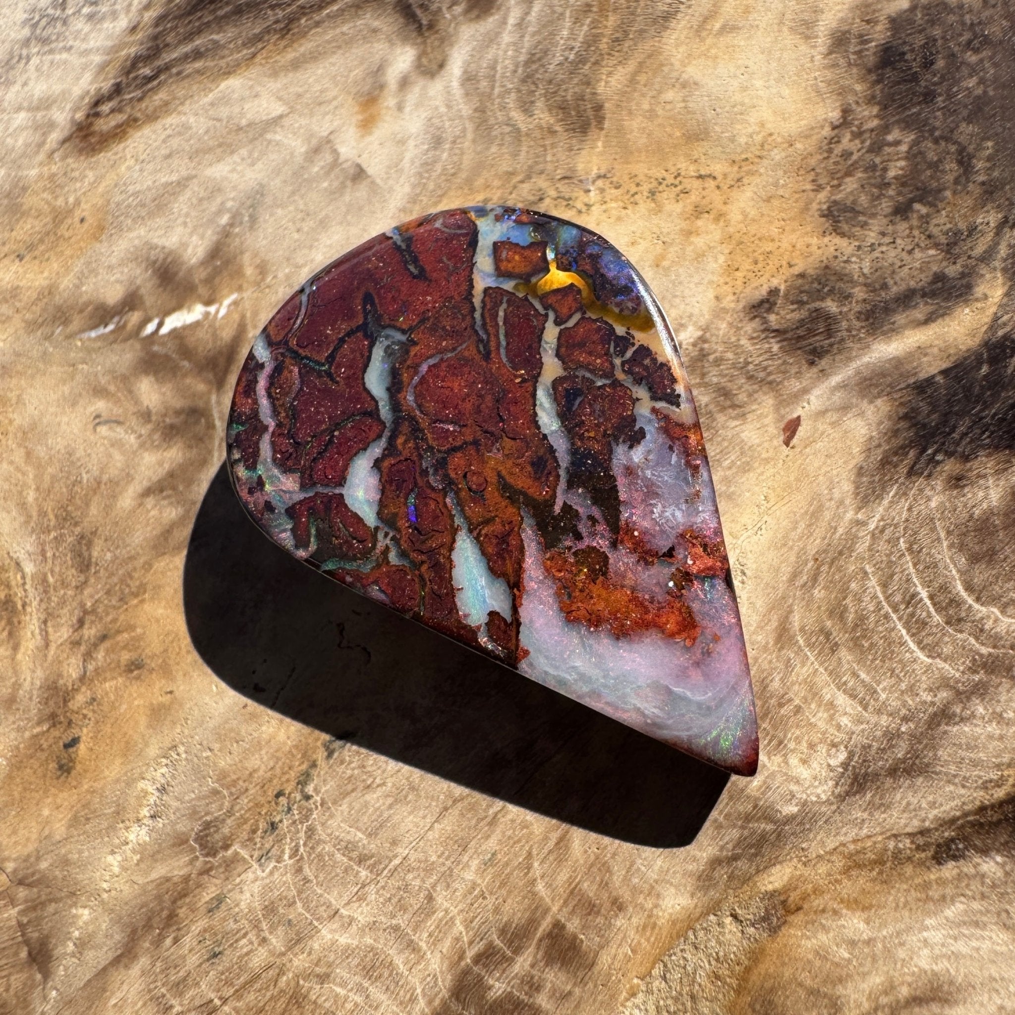 27ct Queensland Boulder Opal | Solid Australian Opal | Hand-Cut