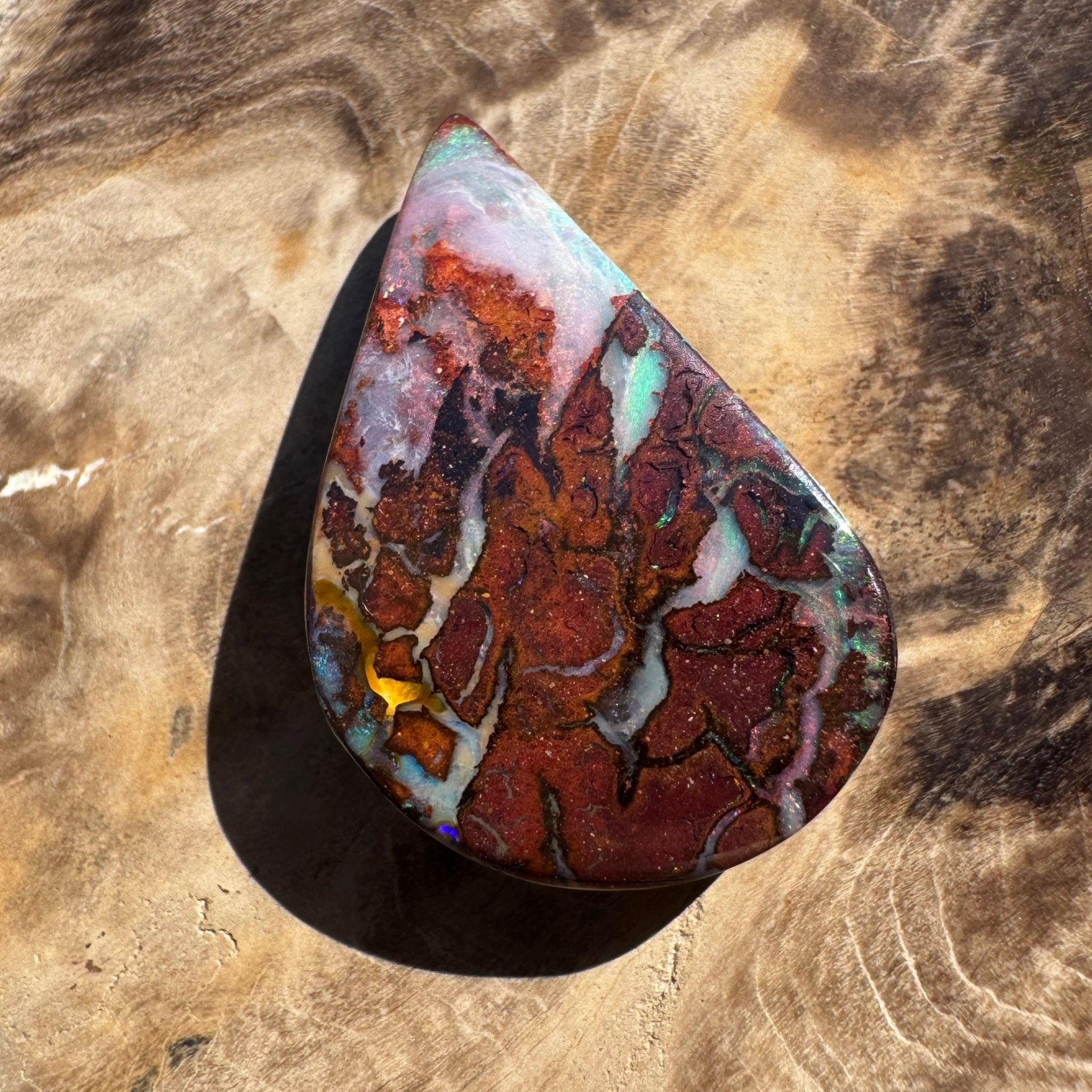 27ct Queensland Boulder Opal | Solid Australian Opal | Hand-Cut