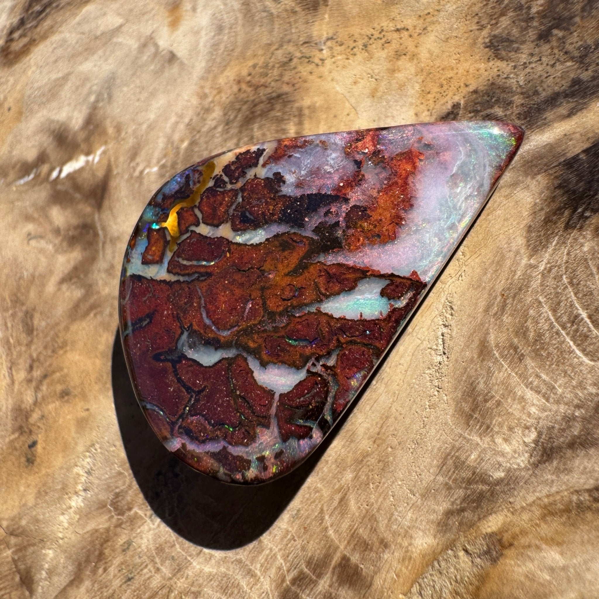 27ct Queensland Boulder Opal | Solid Australian Opal | Hand-Cut