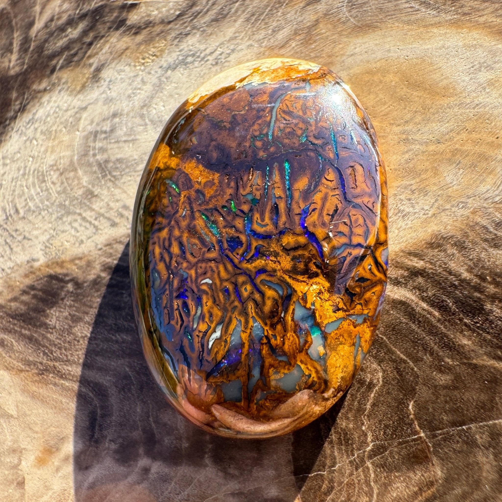 28.4ct Queensland Boulder Opal | Solid Australian Opal | Hand-Cut