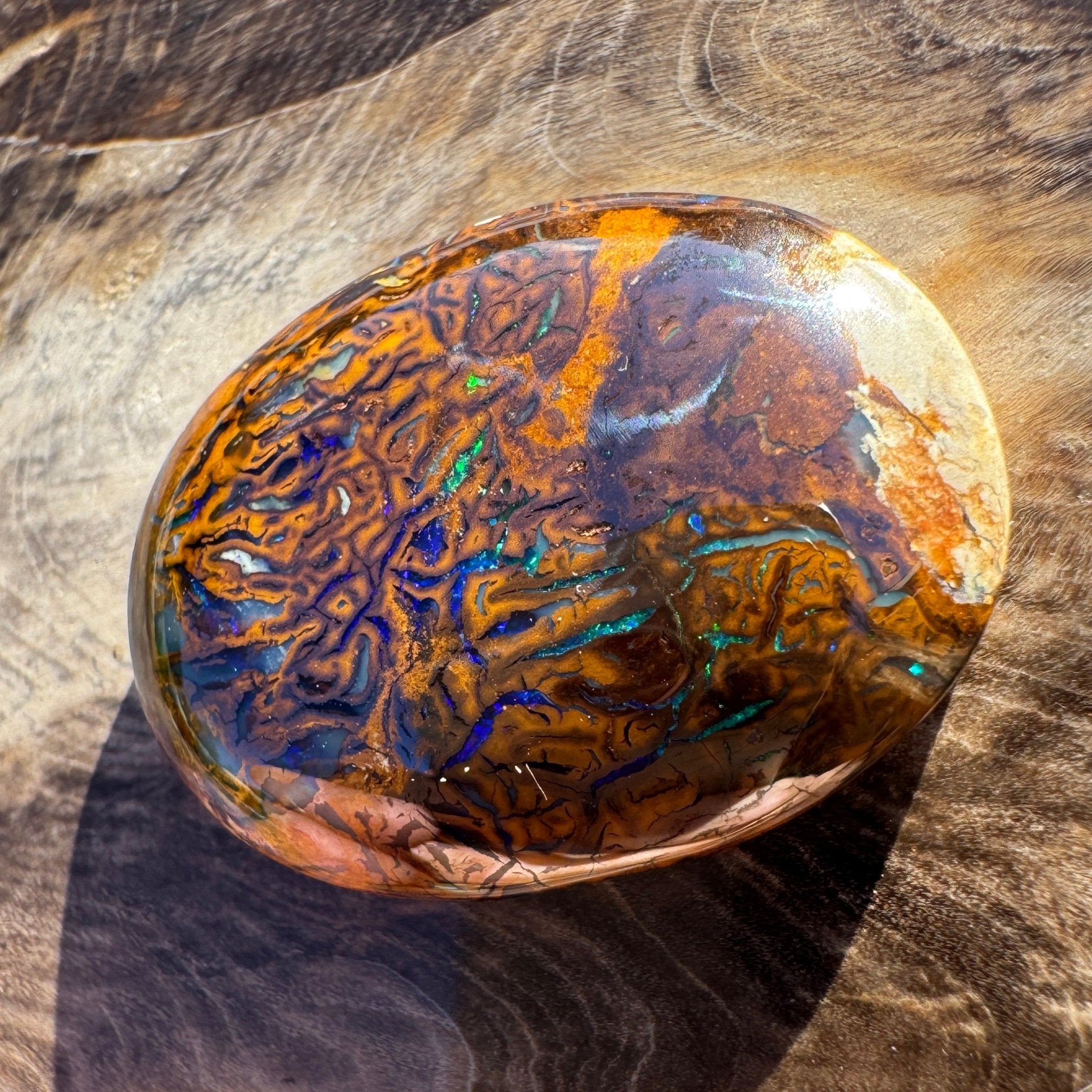28.4ct Queensland Boulder Opal | Solid Australian Opal | Hand-Cut