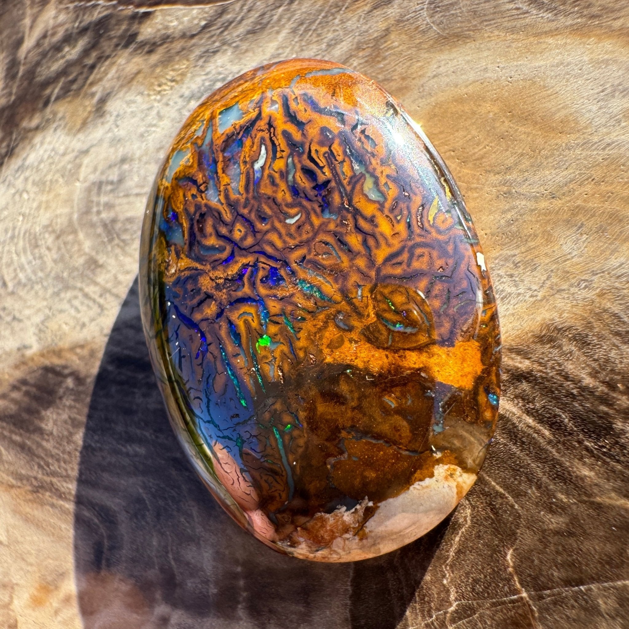28.4ct Queensland Boulder Opal | Solid Australian Opal | Hand-Cut