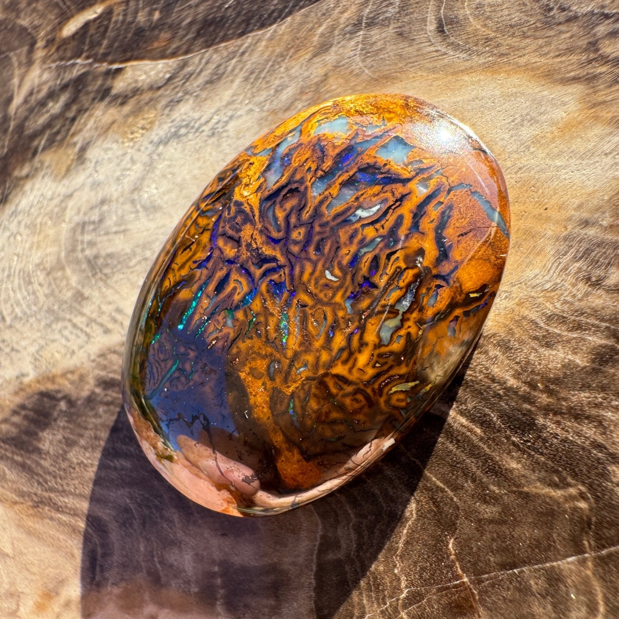 28.4ct Queensland Boulder Opal | Solid Australian Opal | Hand-Cut