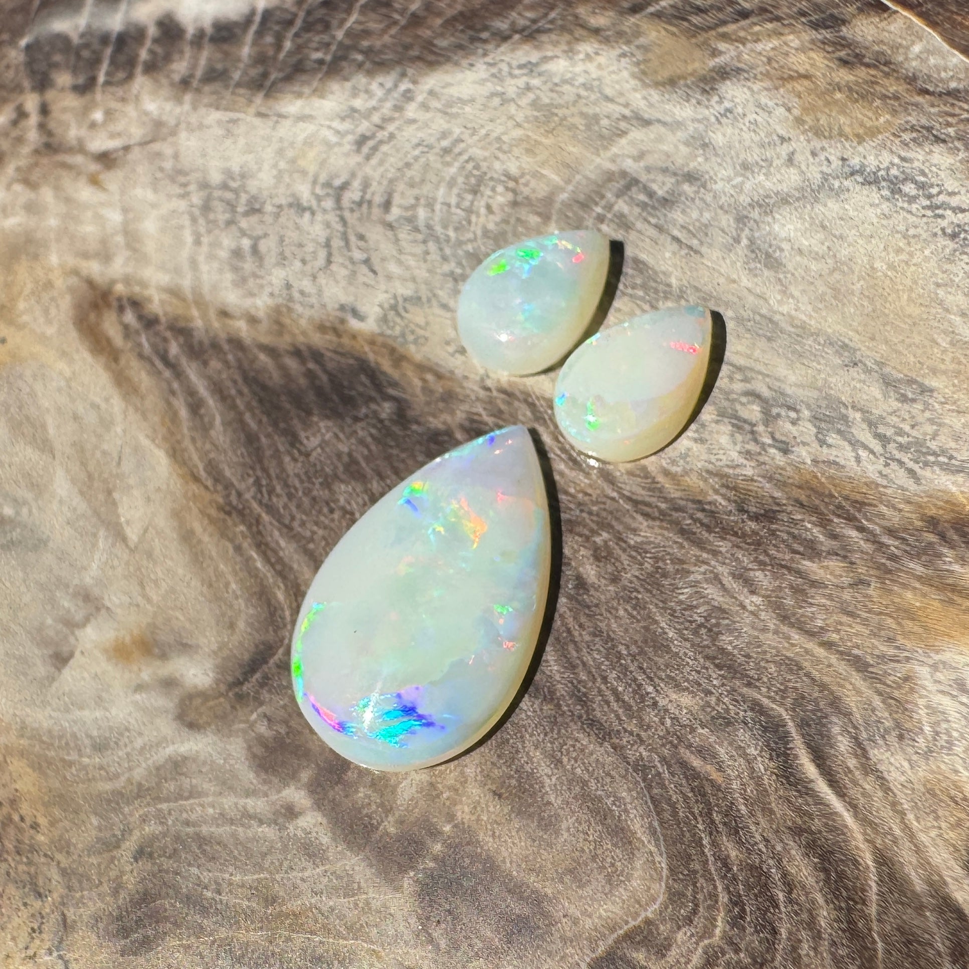 2.8ct Hand - cut Solid Coober Pedy Opal Parcel