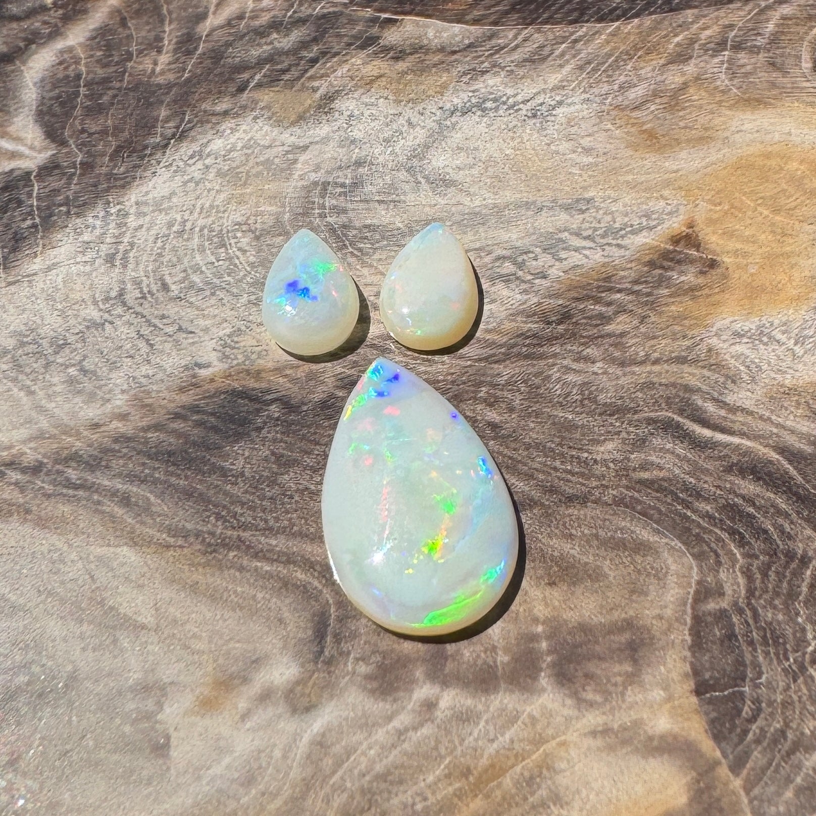2.8ct Hand - cut Solid Coober Pedy Opal Parcel