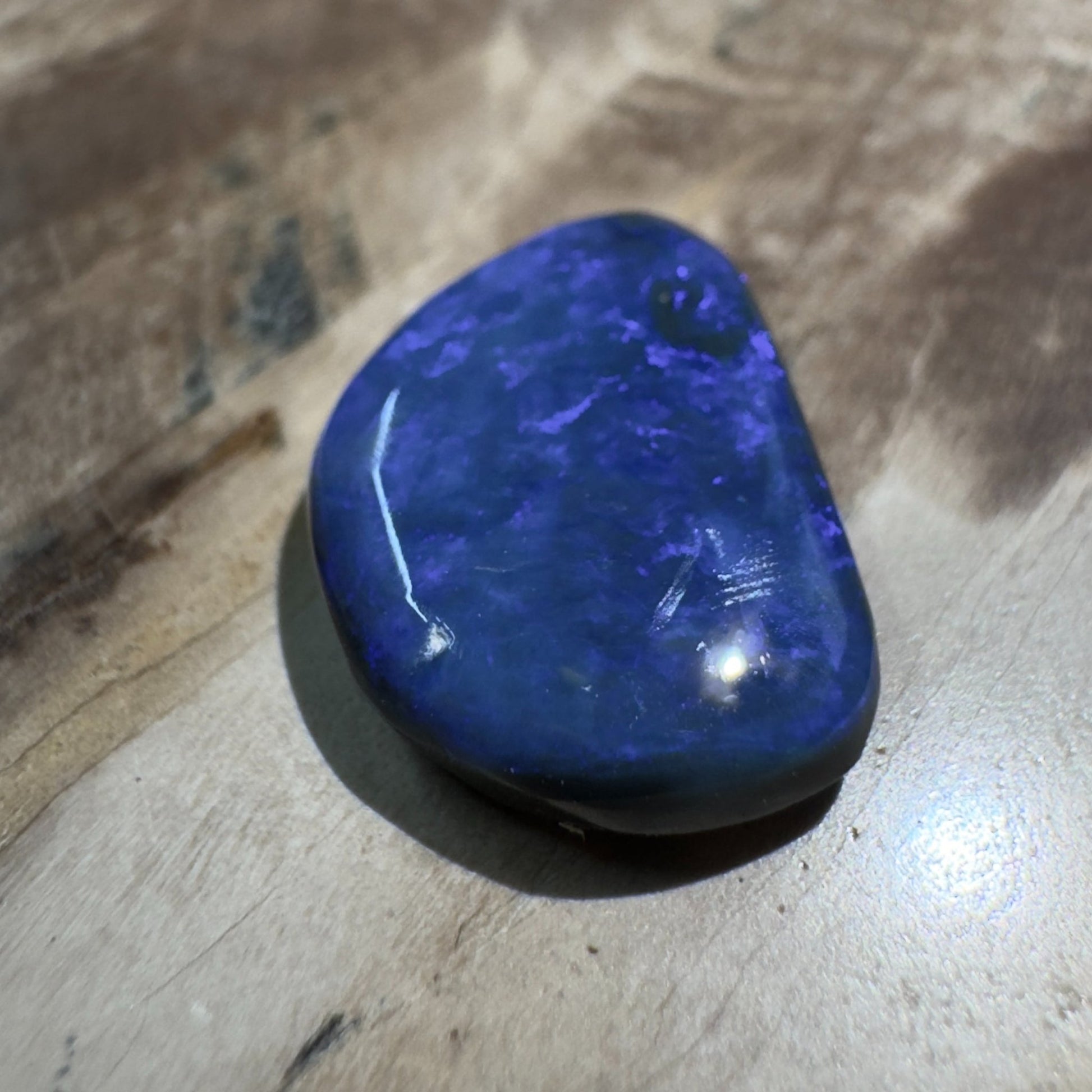 2.8ct Hand - cut Solid Lightning Ridge Semi Black Opal