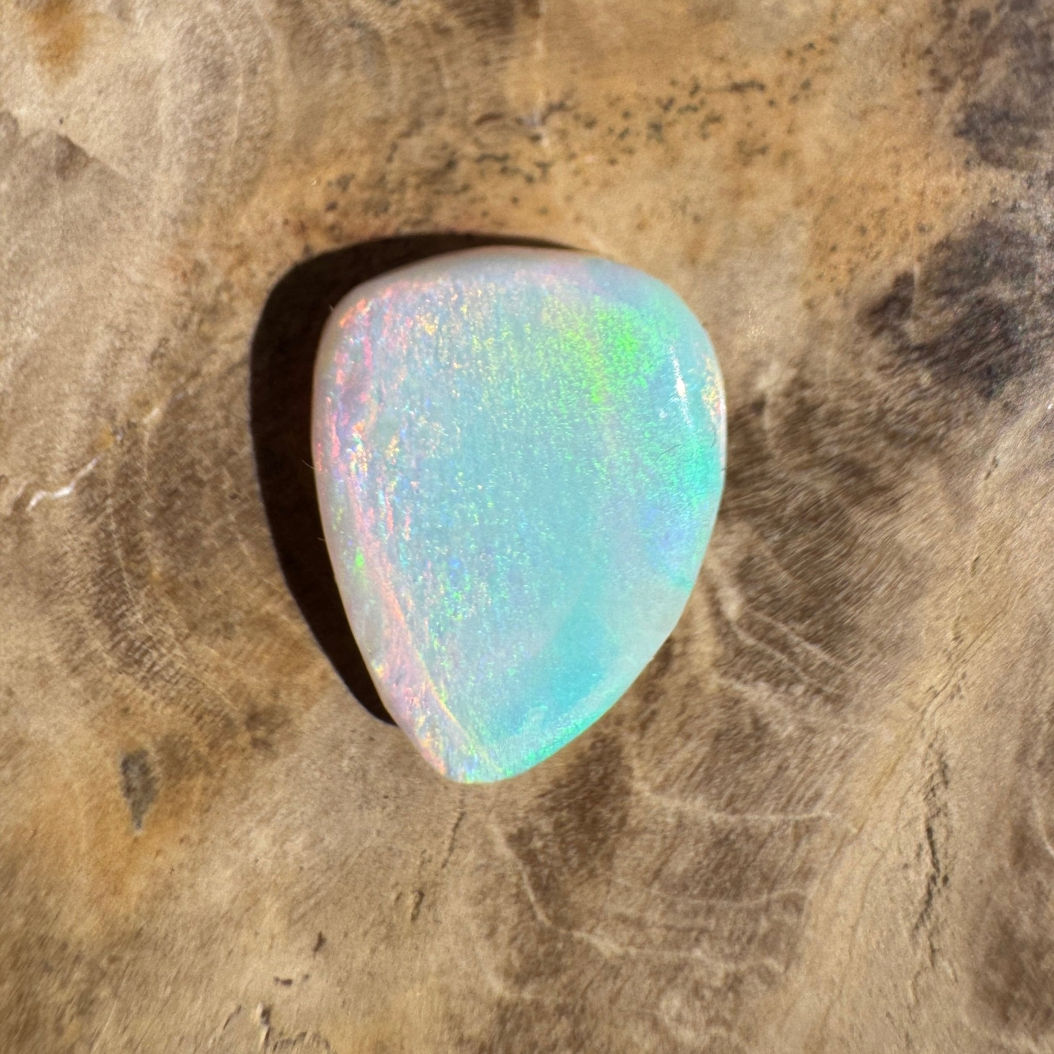 2.8ct Lightning Ridge White Opal | Solid Australian Opal | Hand-Cut