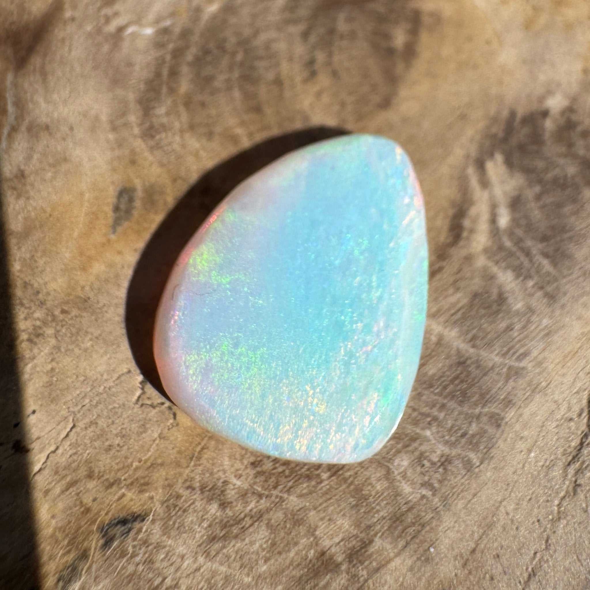 2.8ct Lightning Ridge White Opal | Solid Australian Opal | Hand-Cut